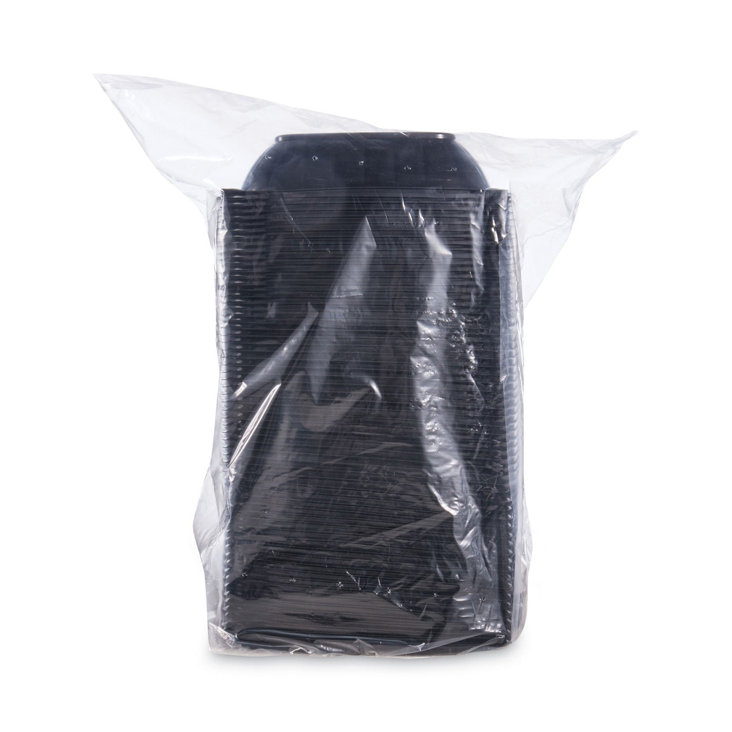 Storing - Microwave Safe - Black - Polypropylene Plastic Body - Square - 63 / Pack