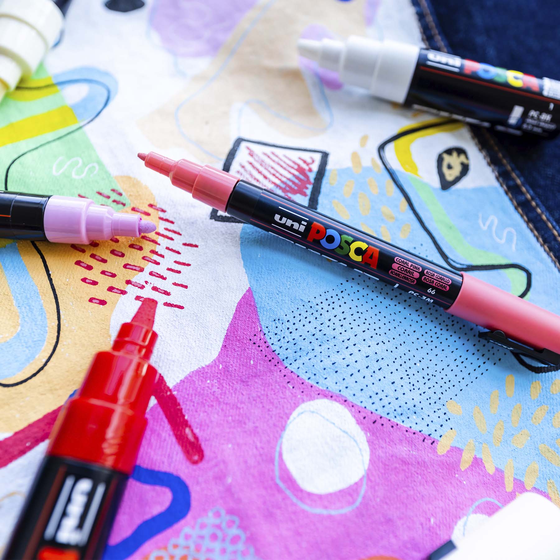 uni® POSCA PC-1MR Water-Based Paint Markers, Extra Fine Tip (0.7mm), White