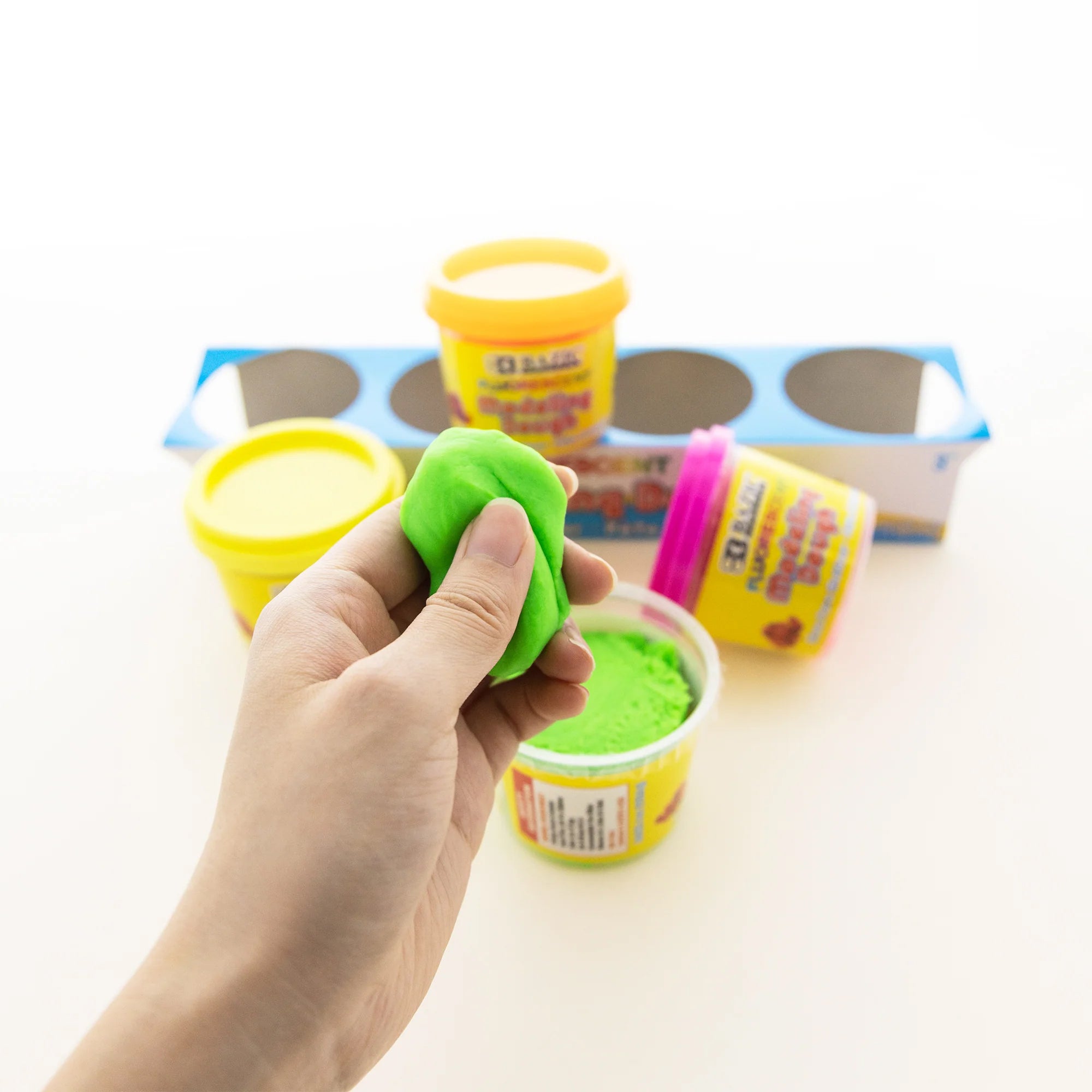 Fluorescent Color Modeling Dough, 4 oz, Pack of 4