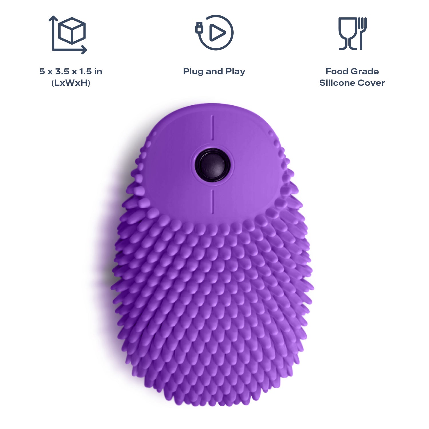 Hoglet Fidget Computer Mouse, Grape