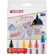 edding 95 Glass Marker - Set of 6 - Assorted