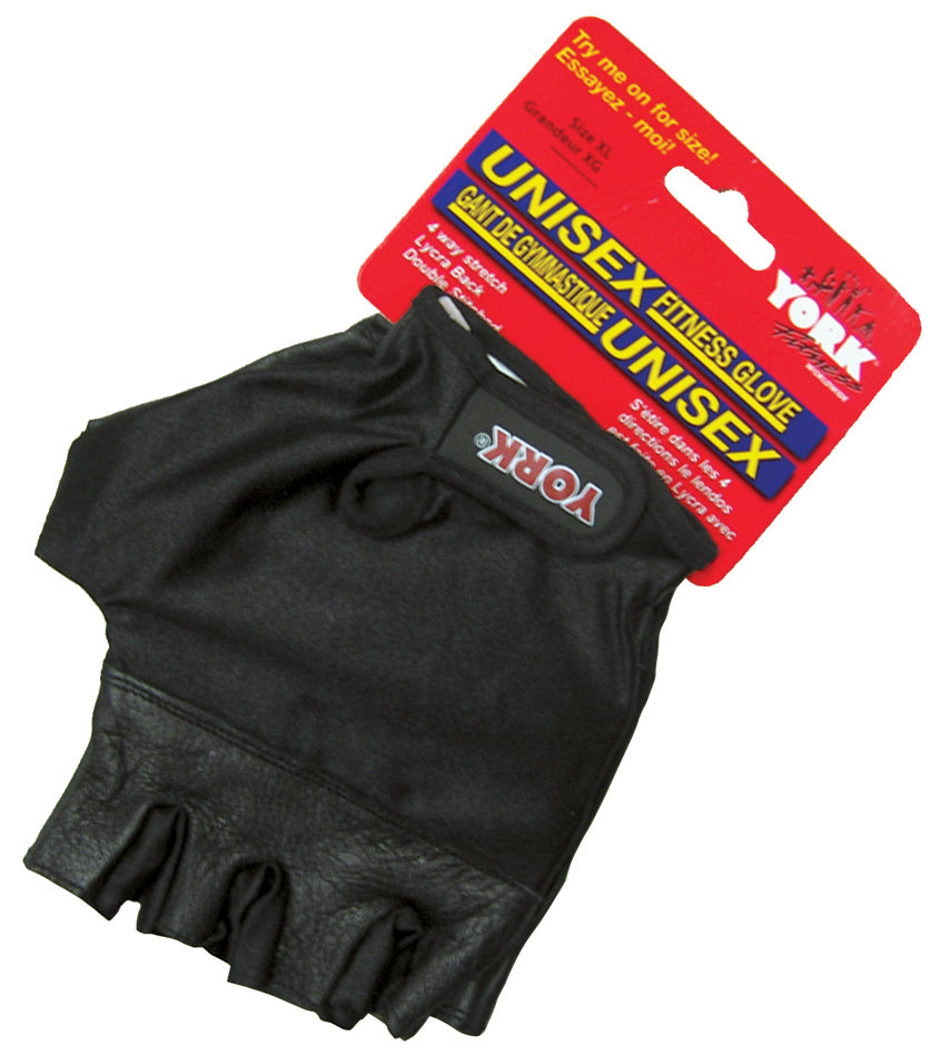 Unisex Fitness Glove- Sheep Skin- Lycra Back- Med #7802