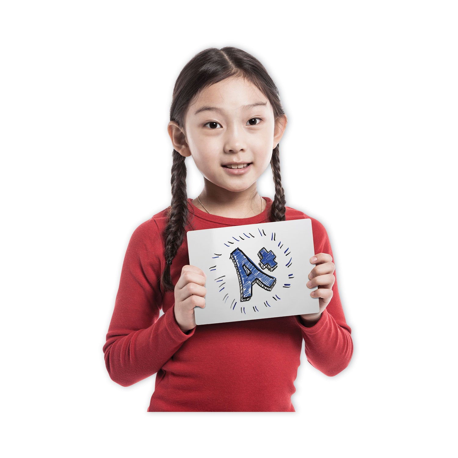 7" (0.6 ft) Width x 5" (0.4 ft) Height - White Surface - Lap - Ghost Resistant, Write-on, Wipe-off, Chip Resistant, Warp Resistant, Smooth Edge - 12 / Pack