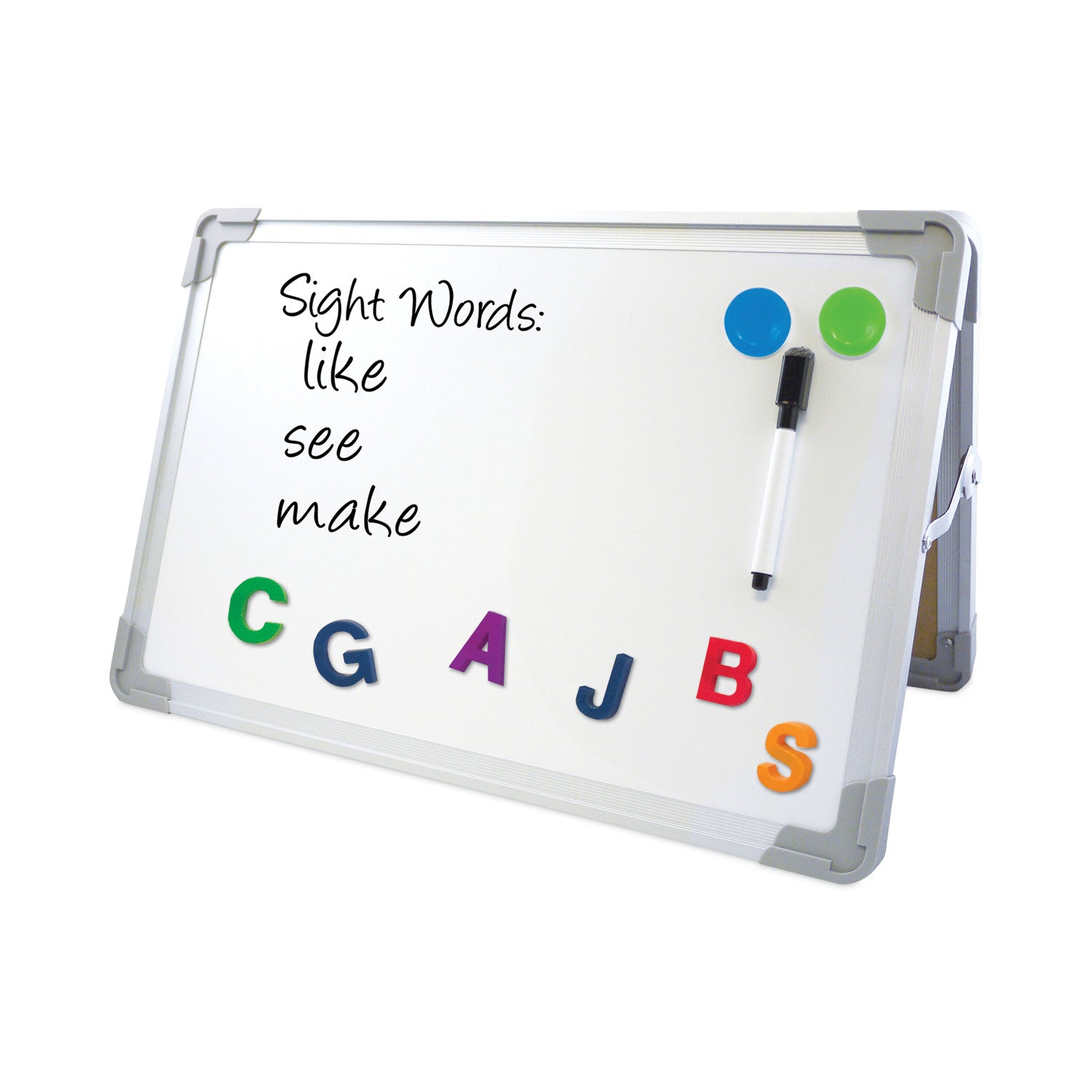 Flipside Magnetic Dry-Erase Desktop Easel Set