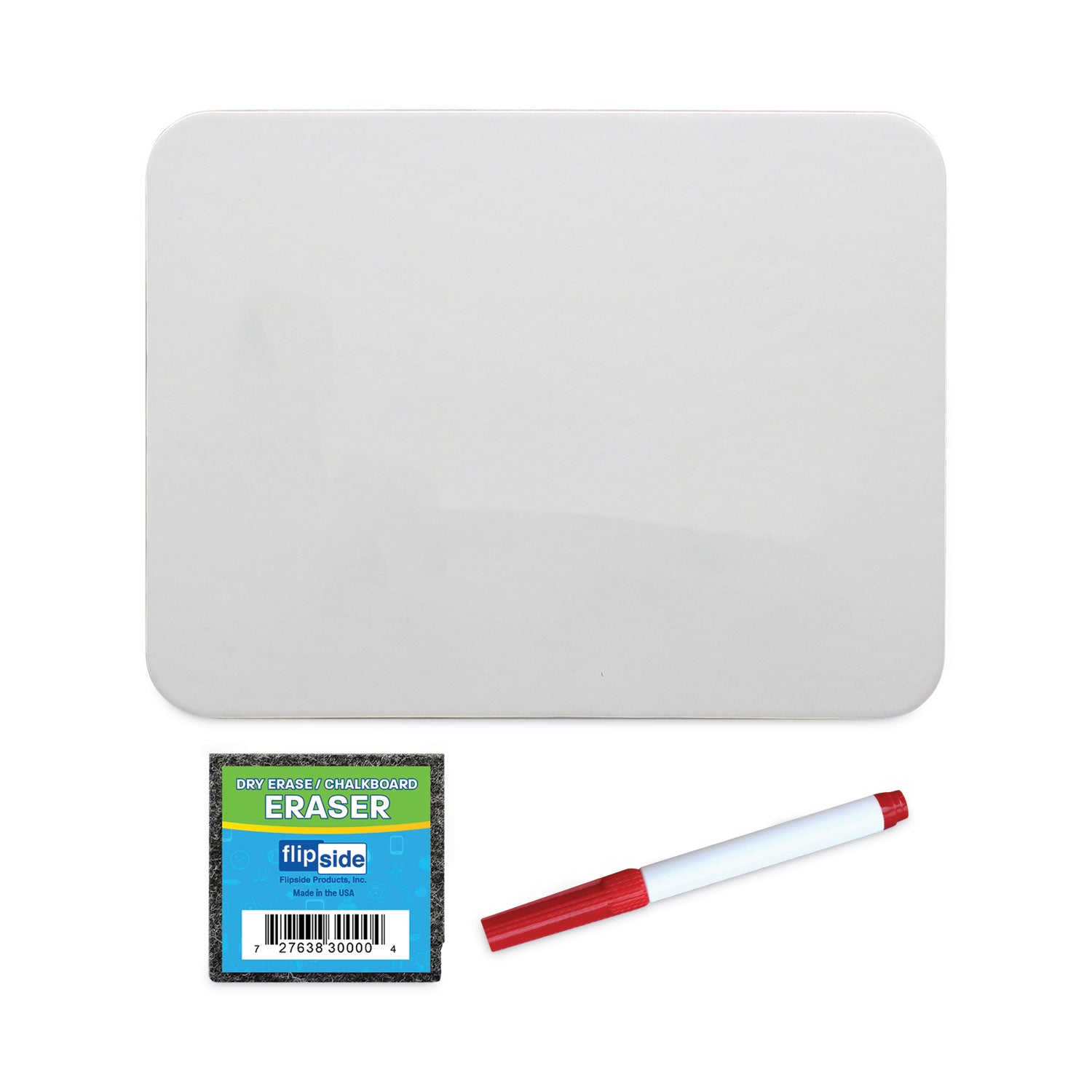 Dry Erase Boards (9" x 12") with Colored Pens & Erasers, Set of 12