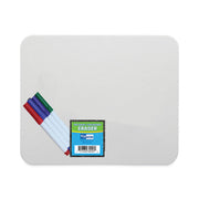 Magnetic Dry Erase Boards (9" x 12") with Colored Pens & Erasers, Set of 12