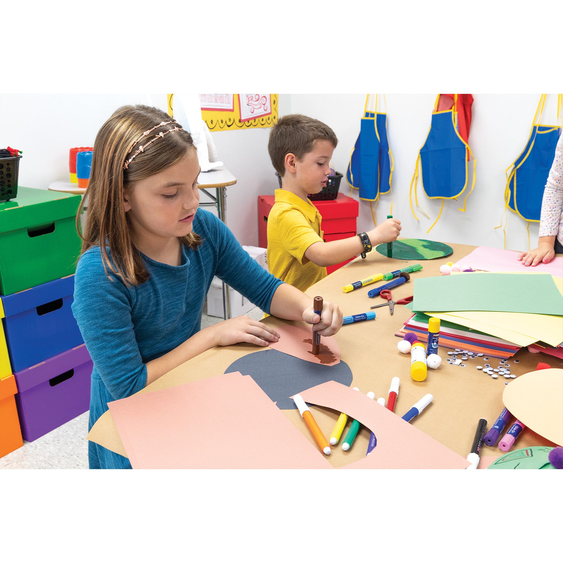 Construction Paper, Medium Weight, 10 Assorted Colors, 9" x 12", 50 Sheets