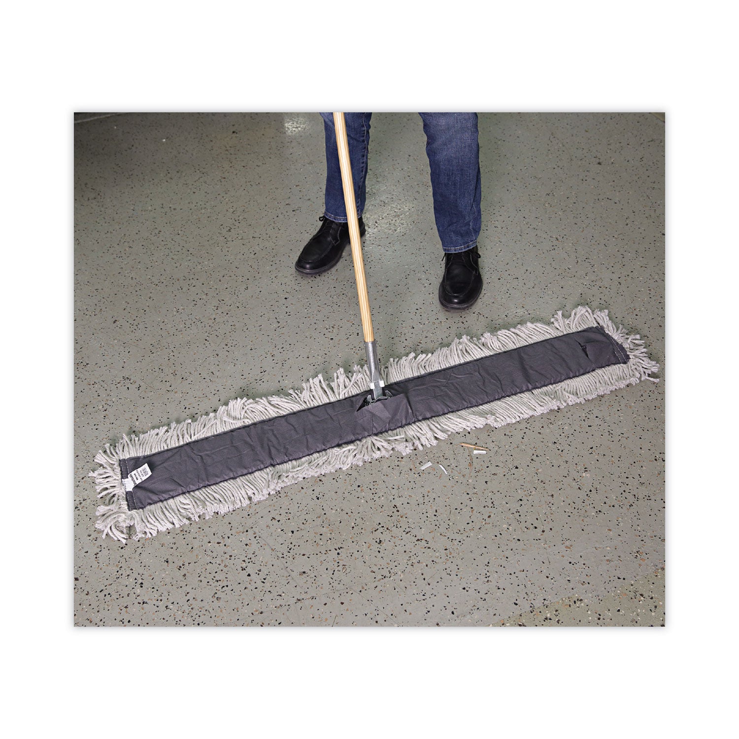 Clip-On Dust Mop Frame, 60w X 5d, Zinc Plated