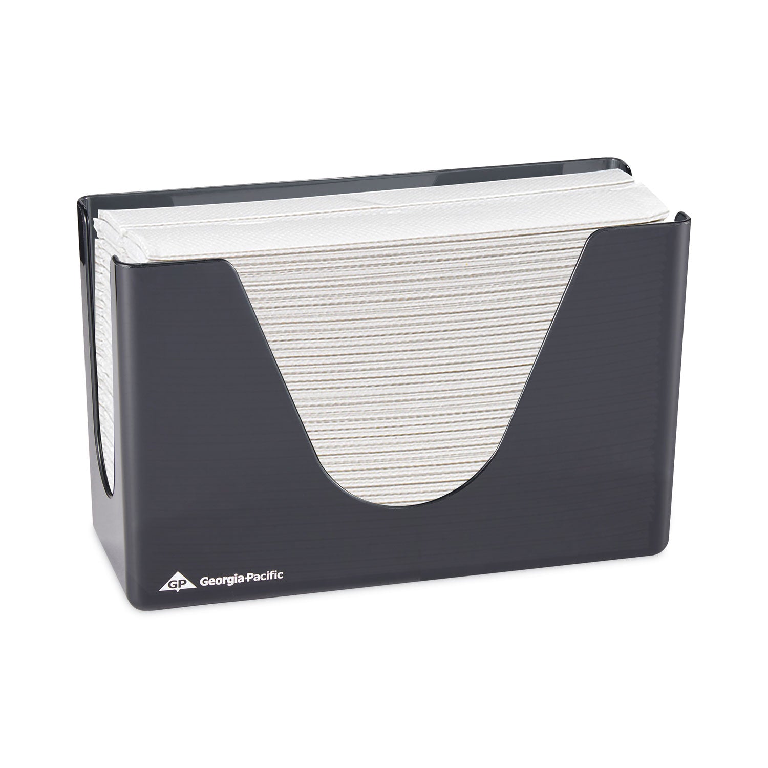 Georgia-Pacific Countertop C-Fold/M-Fold Paper Towel Dispenser - C Fold, Multifold Dispenser - 7" Height x 11" Width x 4.4" Depth - Plastic - Smoke - Durable, Washable - 1 Each