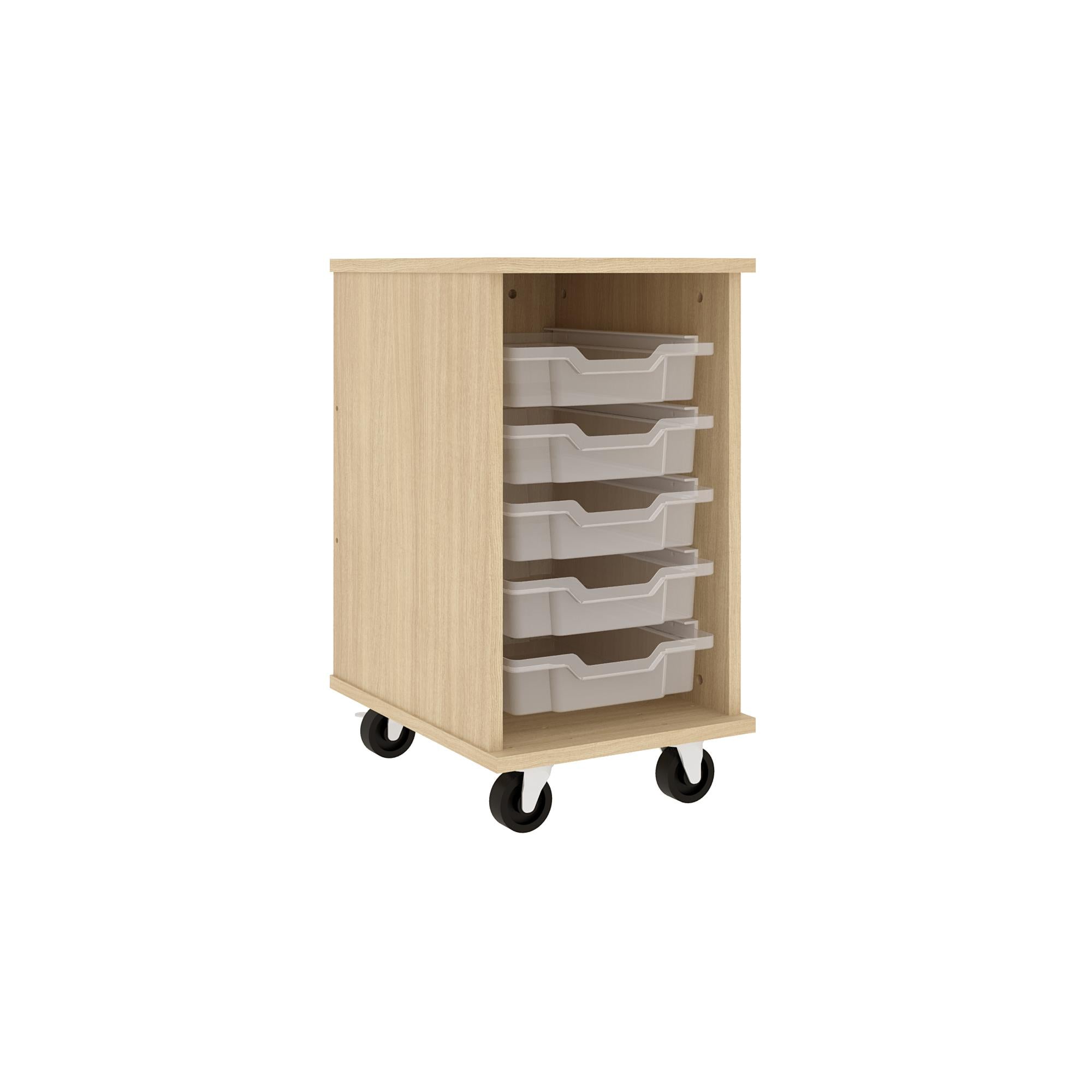 IDS Mob Open Single Sided, Battle Creek Oak, 29"H x 16"W x 21"D