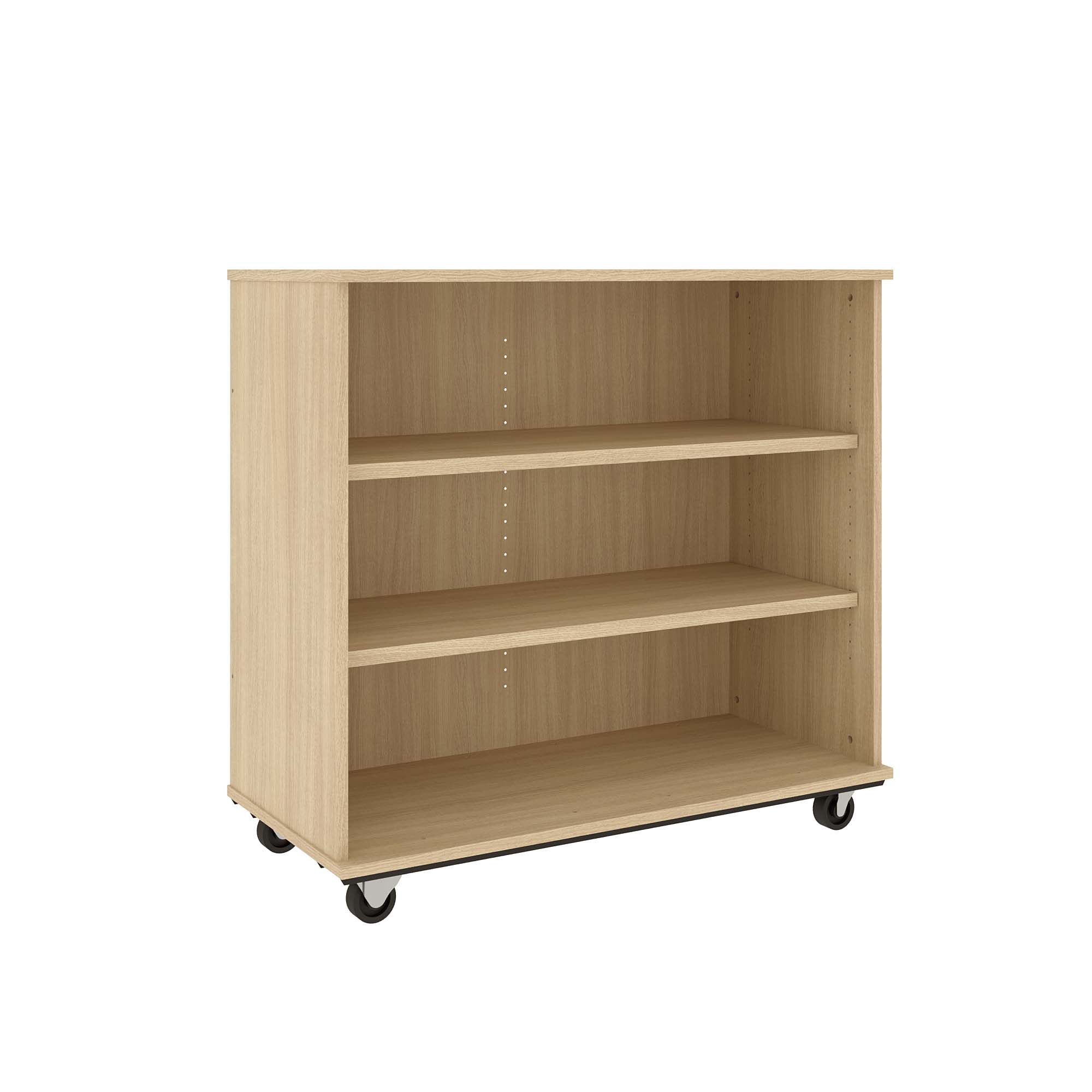 IDS Mob Shelf, Battle Creek Oak, 41"H x 44"W x 21"D