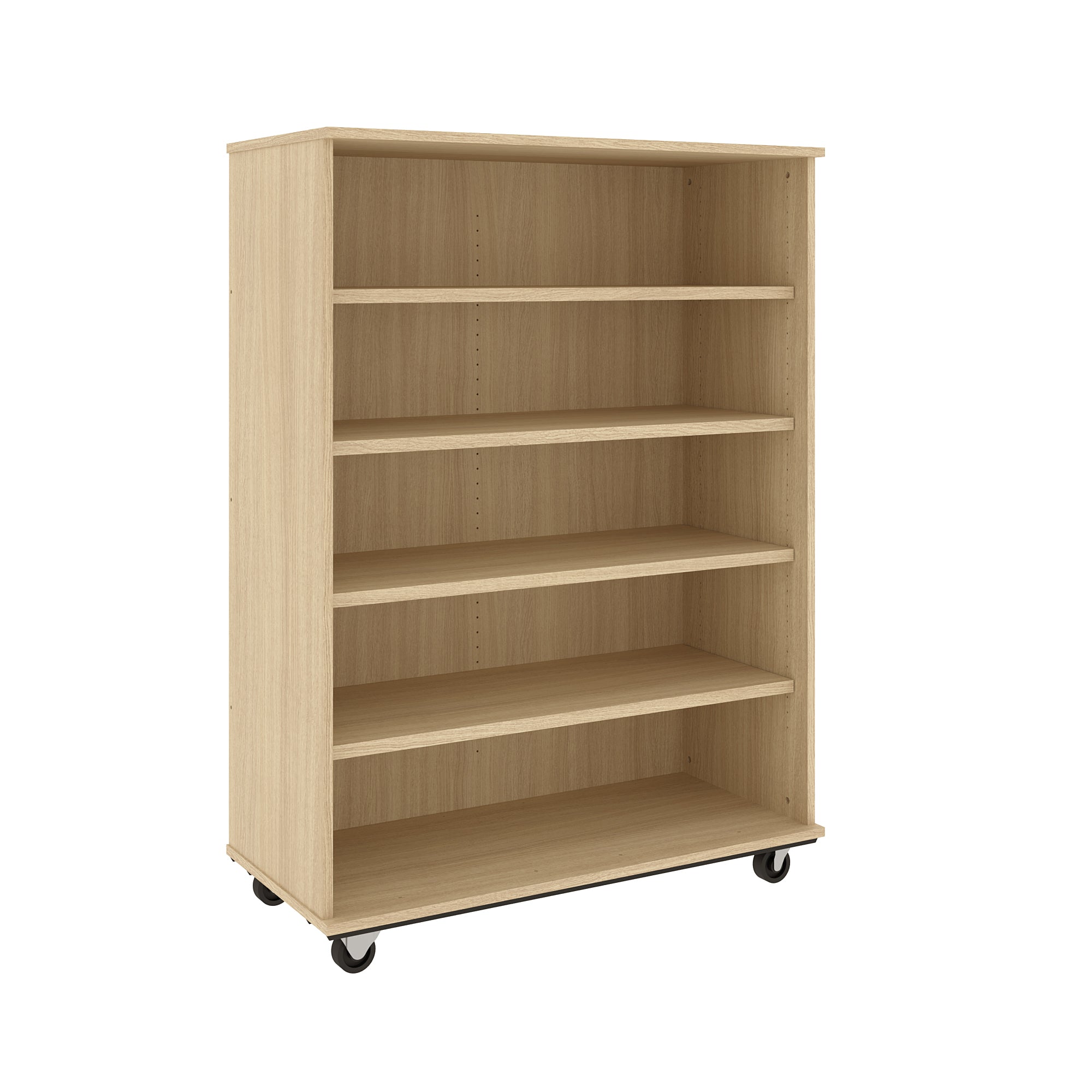 IDS Mob Shelf, Battle Creek Oak, 60"H x 44"W x 21"D