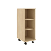 IDS Mob Shelf Open, Battle Creek Oak, 41"H x 16"W x 21"D