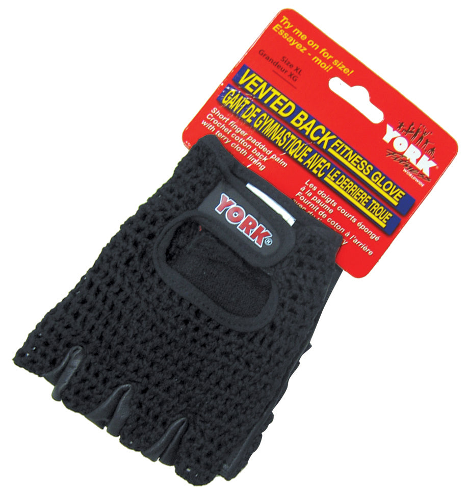 Vented Back Fitness Glove- Goat Skin/ Med