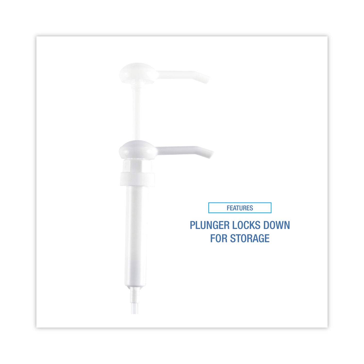 Siphon Pump for 1 gal Bottles, 1 oz Output, 12" Tube, Plastic, White, 12/Carton