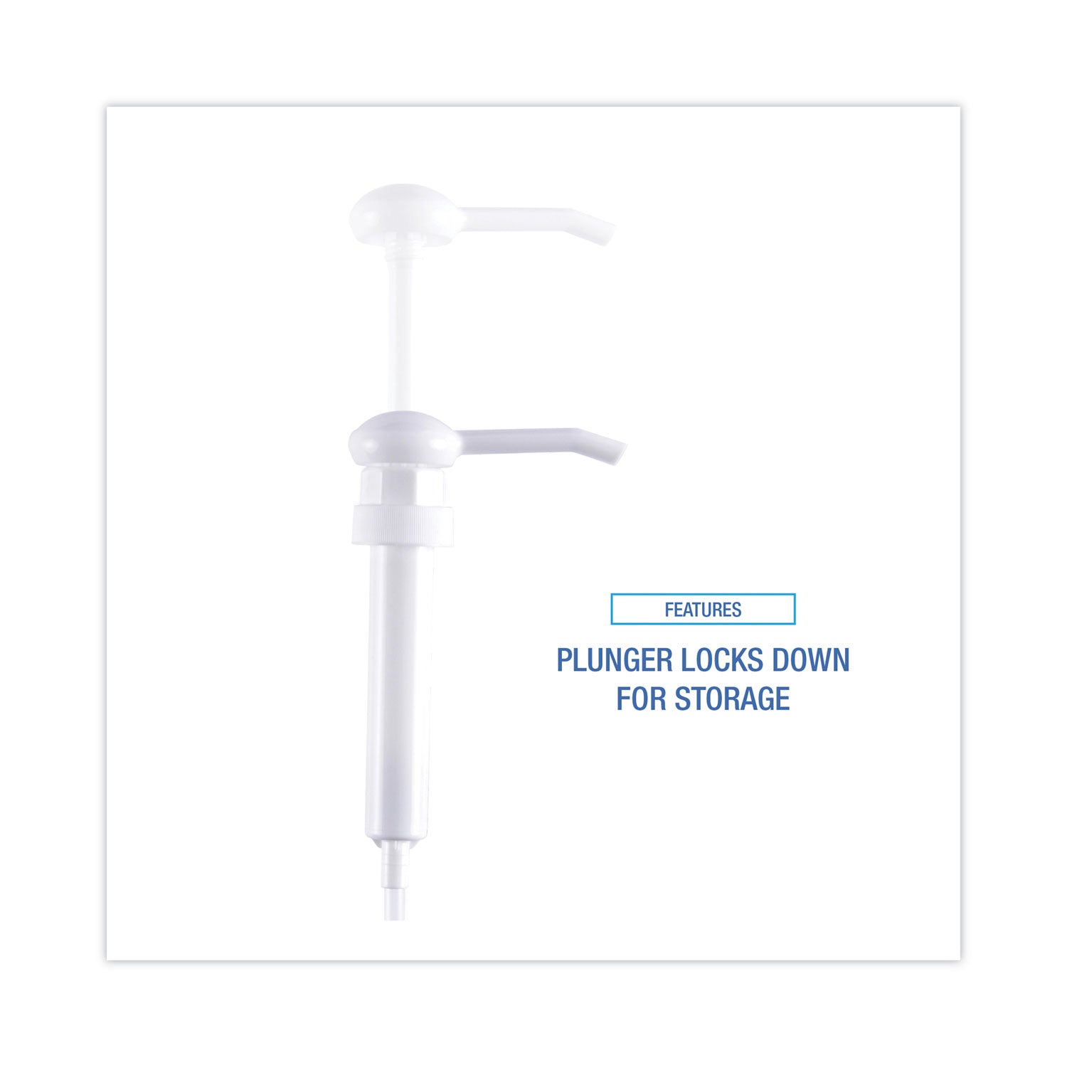 Siphon Pump for 1 gal Bottles, 1 oz Output, 12" Tube, Plastic, White
