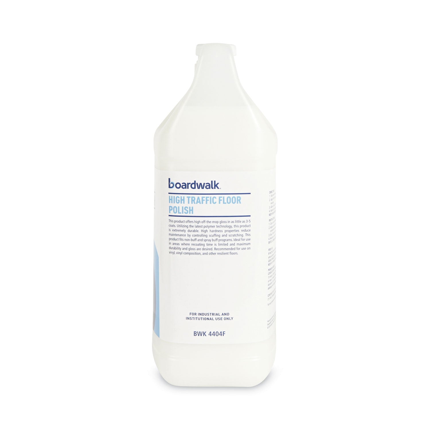 High Traffic Floor Polish, Apply 3 to 5 Coats per Application, Unscented, 1 gal Bottle, 4/Carton