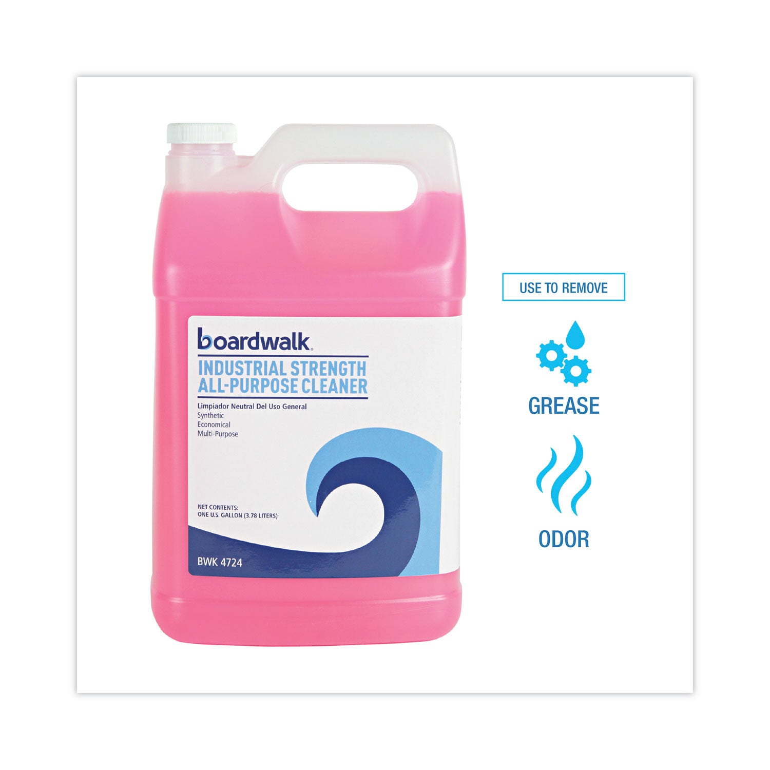 Industrial Strength All-Purpose Cleaner, Lemon Scent, 1 gal Bottle, 4/Carton