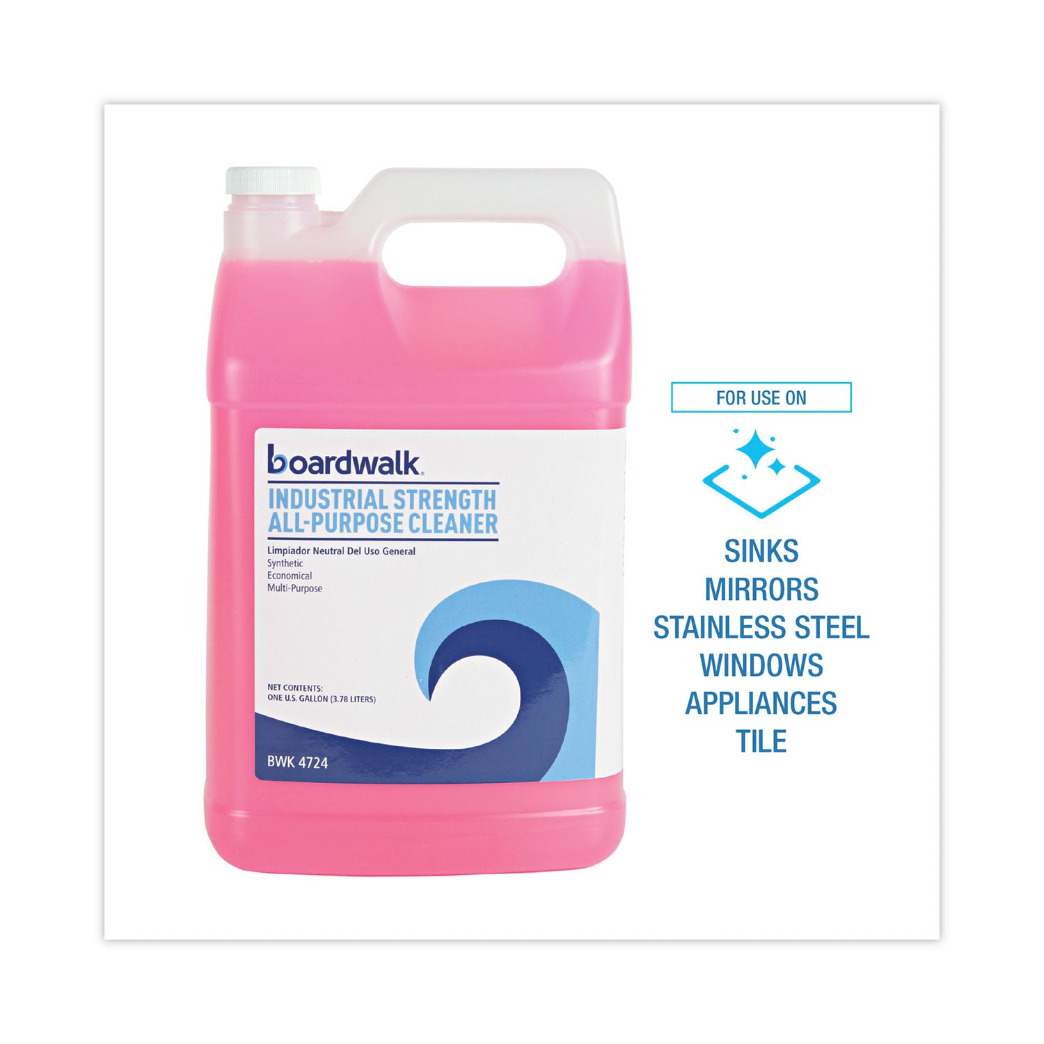 Industrial Strength All-Purpose Cleaner, Lemon Scent, 1 gal Bottle, 4/Carton
