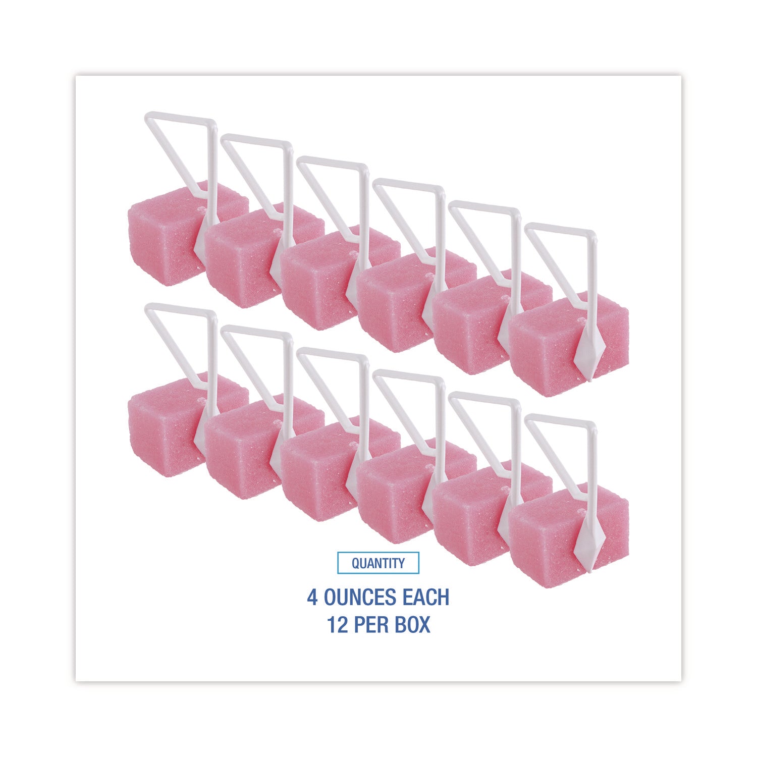 Para Toilet Bowl Deodorizer Block, Cherry Scent, 4 oz, Pink, 12/Box