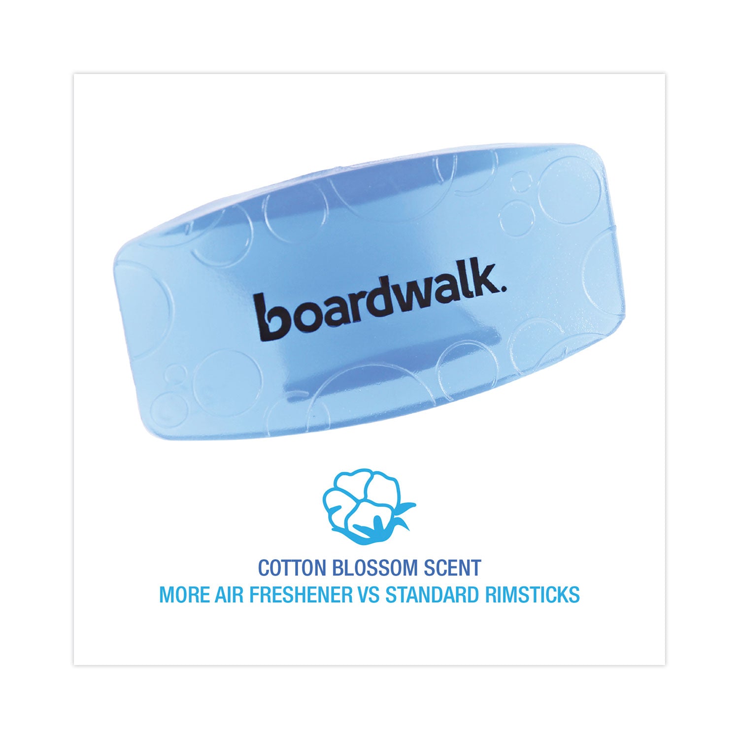 Toilet Bowl Clip, Cotton Blossom Scent, Blue, 12/Box