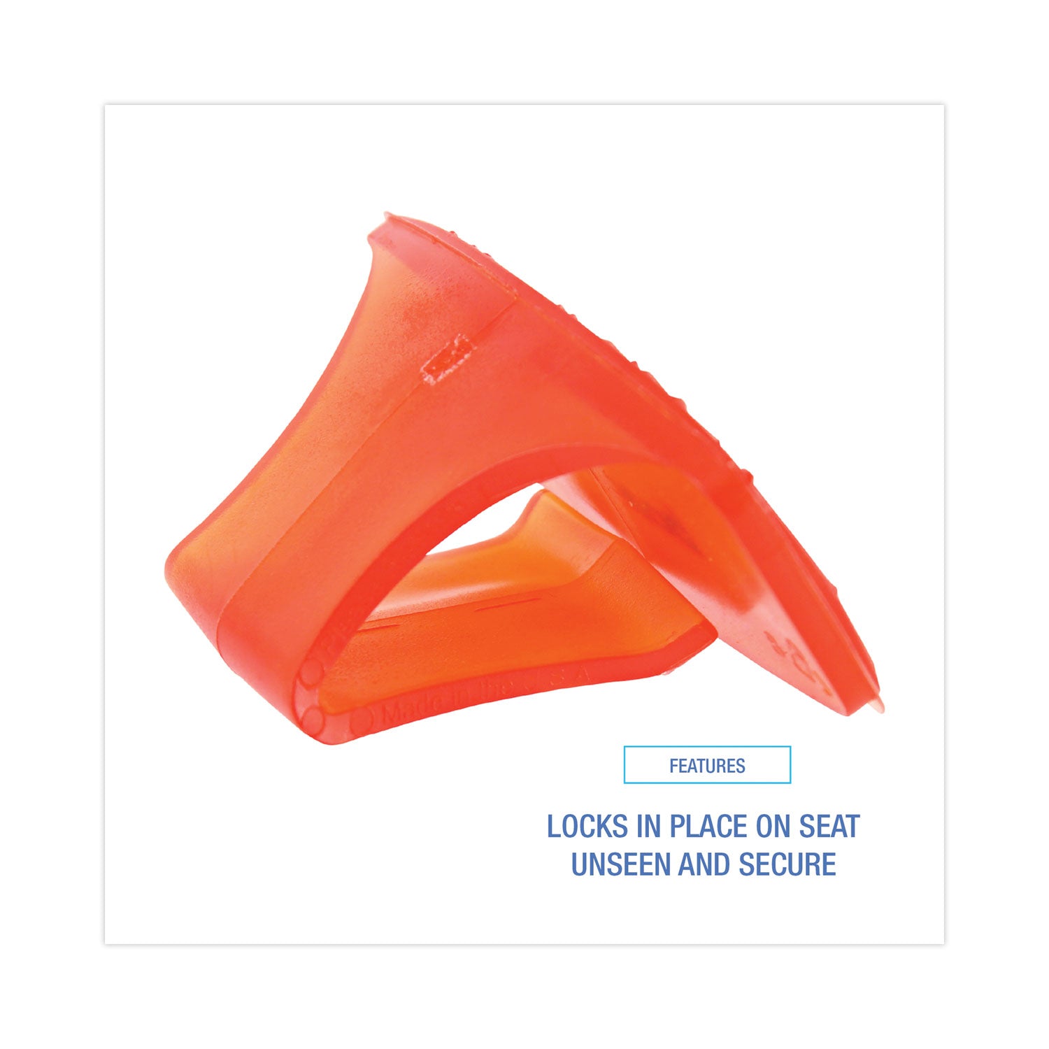 Toilet Bowl Clip, Mango Scent, Orange, 12/Box