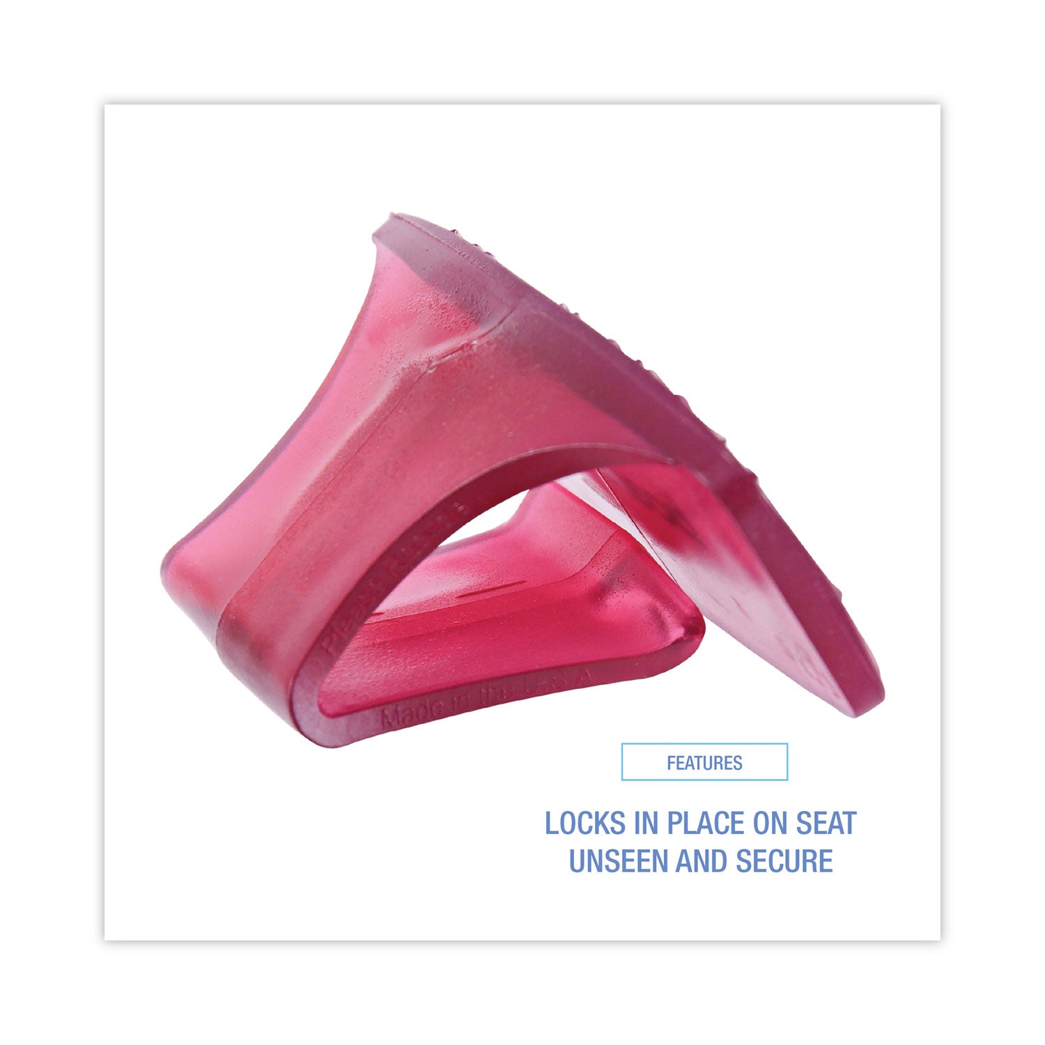 Toilet Bowl Clip, Spiced Apple Scent, Red, 12/Box