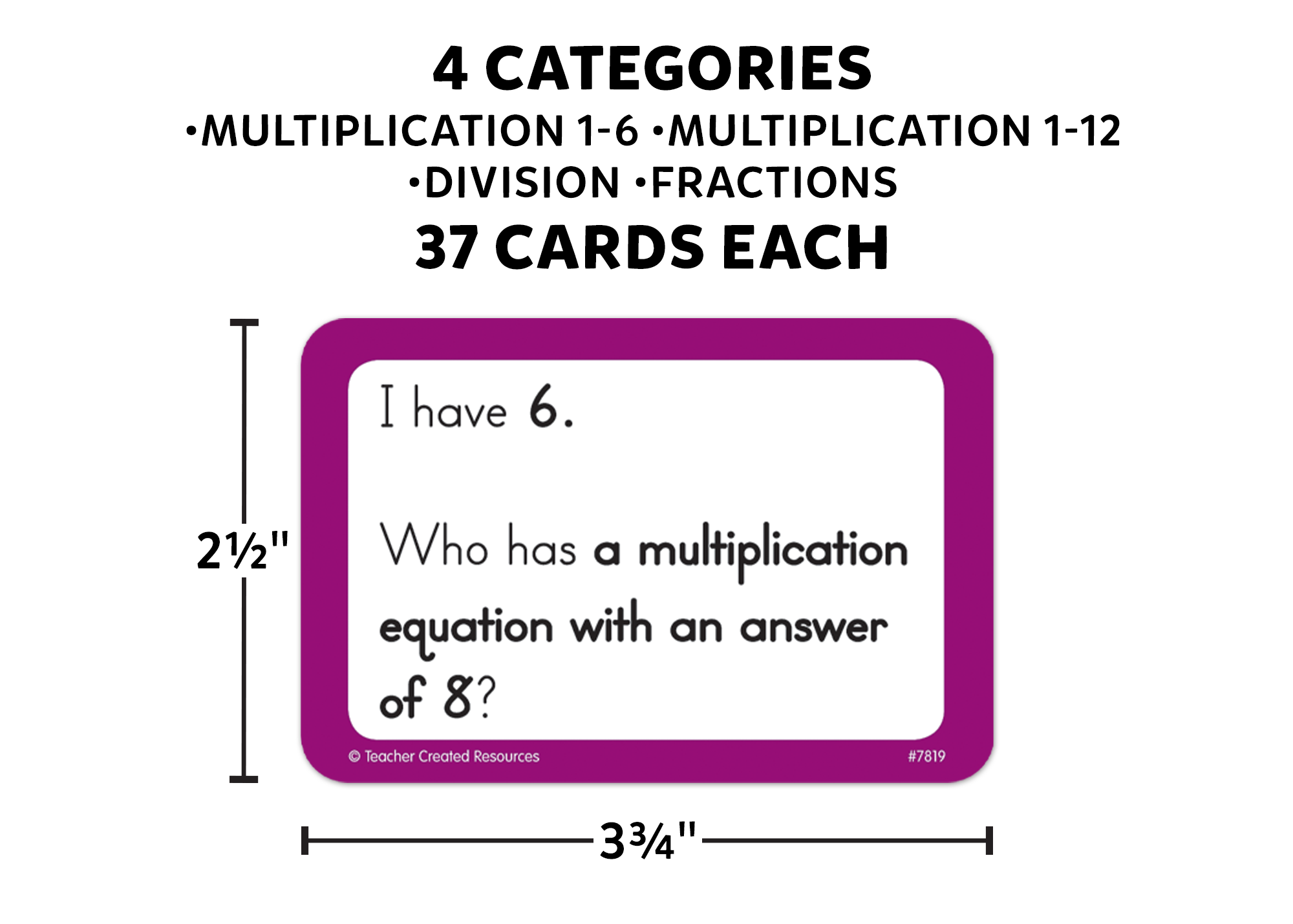 I Have... Who Has...? Math Game (Gr. 3–4)