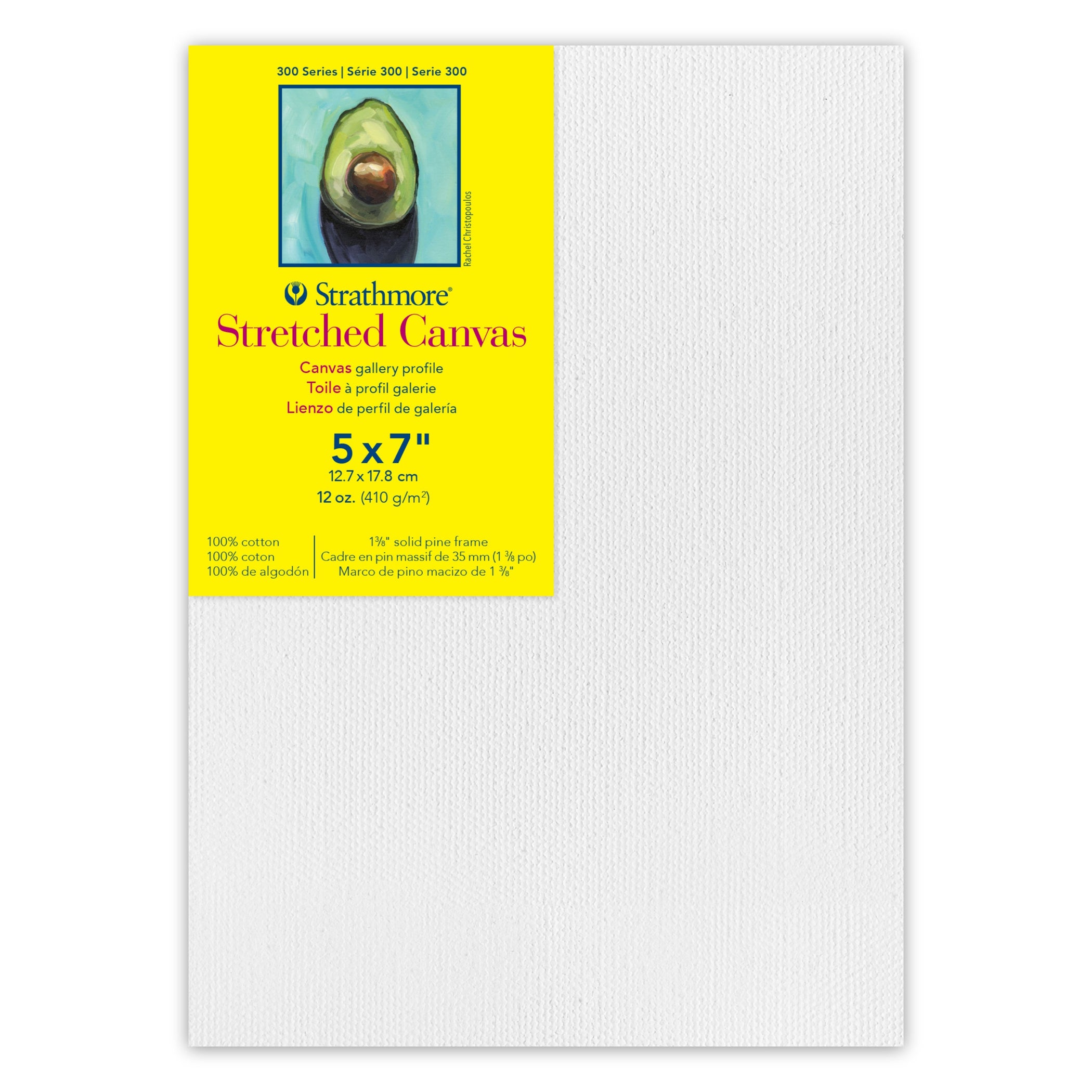 300 Series Gallery Stretched Canvas, 5x7 inch