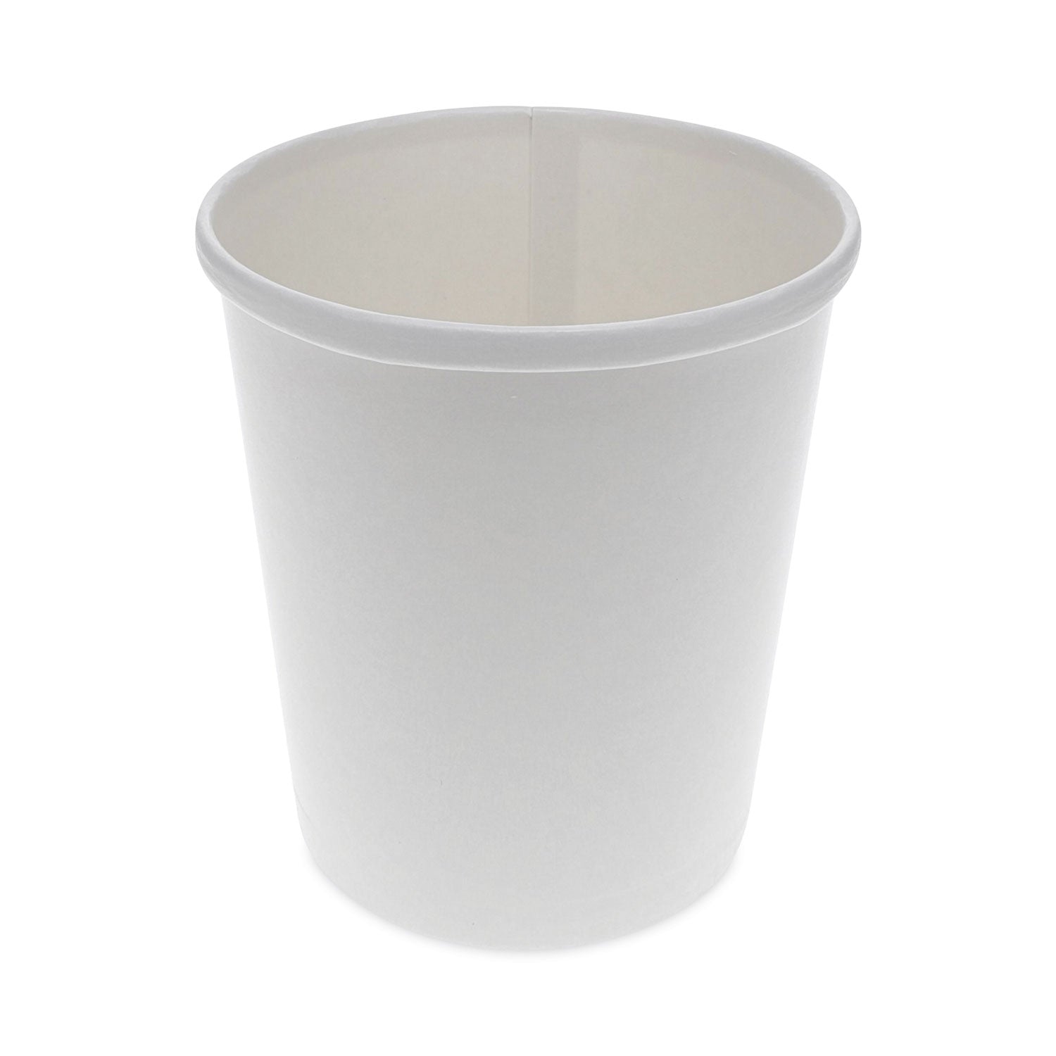 Paper Round Food Container, 32 oz, 5.13" Diameter x 4.5" h, White, 500/Carton