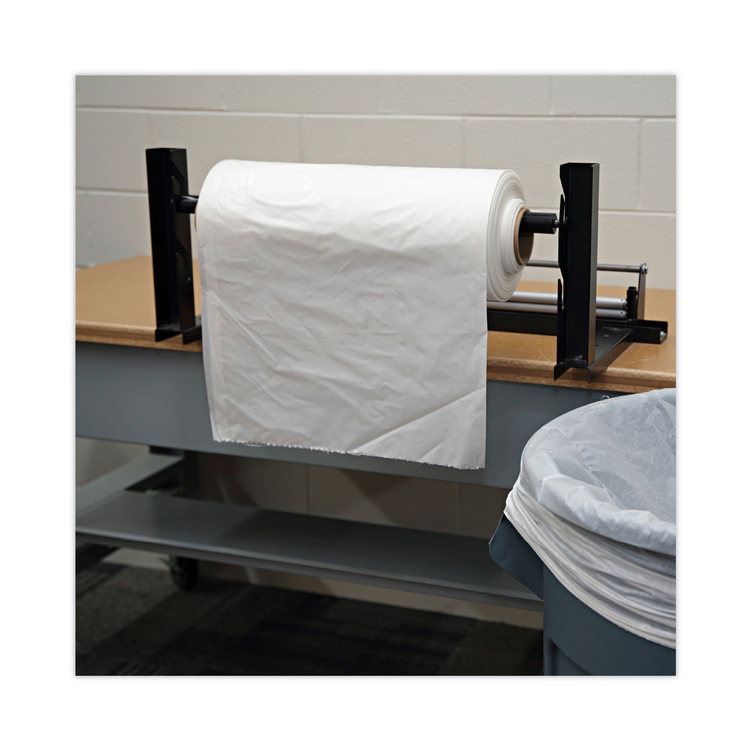 Industrial Drum Liners Rolls, 60 gal, 2.7 mil, 38" x 63", Clear, 50/Carton