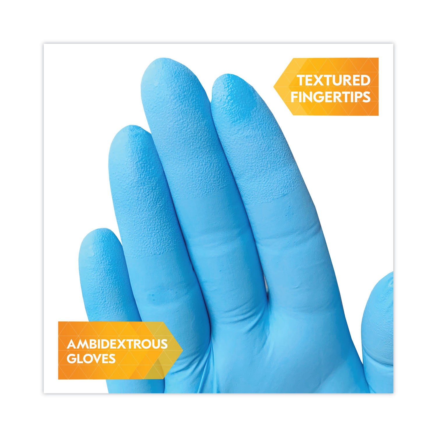 G10 Comfort Plus Blue Nitrile Gloves, Light Blue, Small, 1,000/Carton