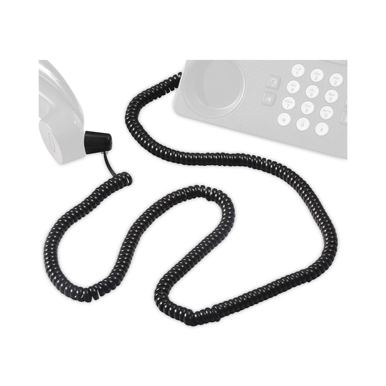 25 ft Phone Cable for Phone - First End: 1 x RJ-11 Phone - Male - Second End: 1 x RJ-11 Phone - Male - Gold Plated Contact - Black - 1 Each