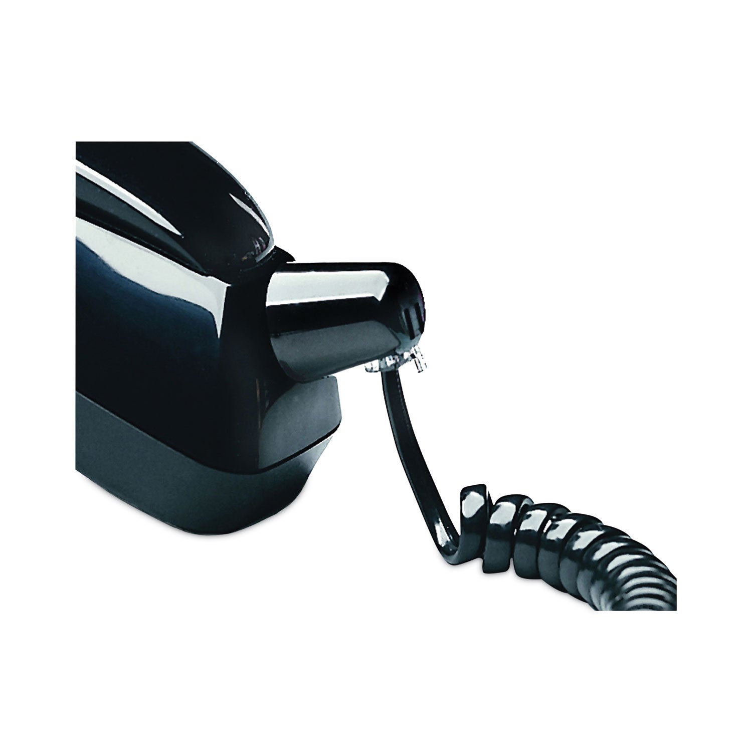 25 ft Phone Cable for Phone - First End: 1 x RJ-11 Phone - Male - Second End: 1 x RJ-11 Phone - Male - Gold Plated Contact - Black - 1 Each