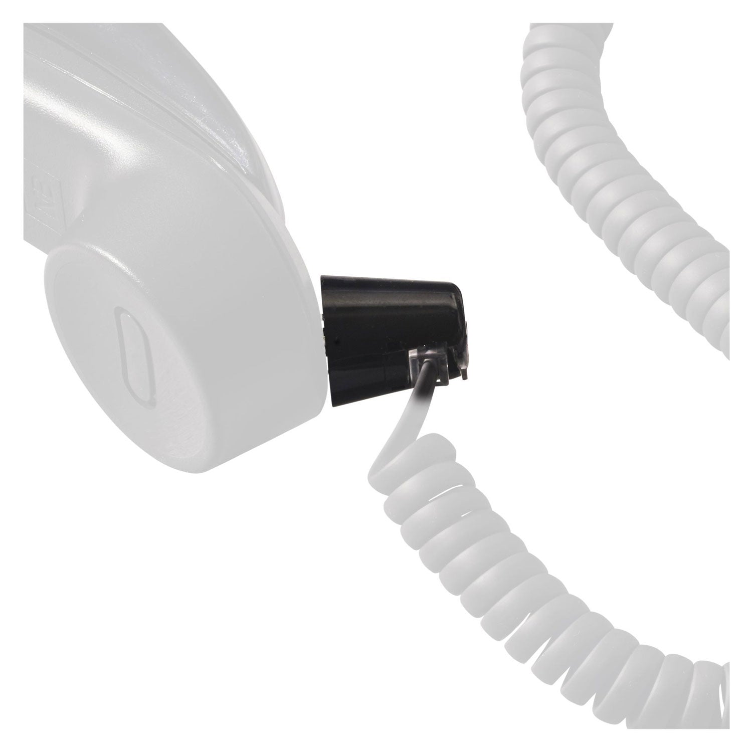 Softalk Telephone Cord Twisstop Untangler - 1 x RJ-11 Phone Male - 1 x RJ-11 Phone Female - Black - 1 Each