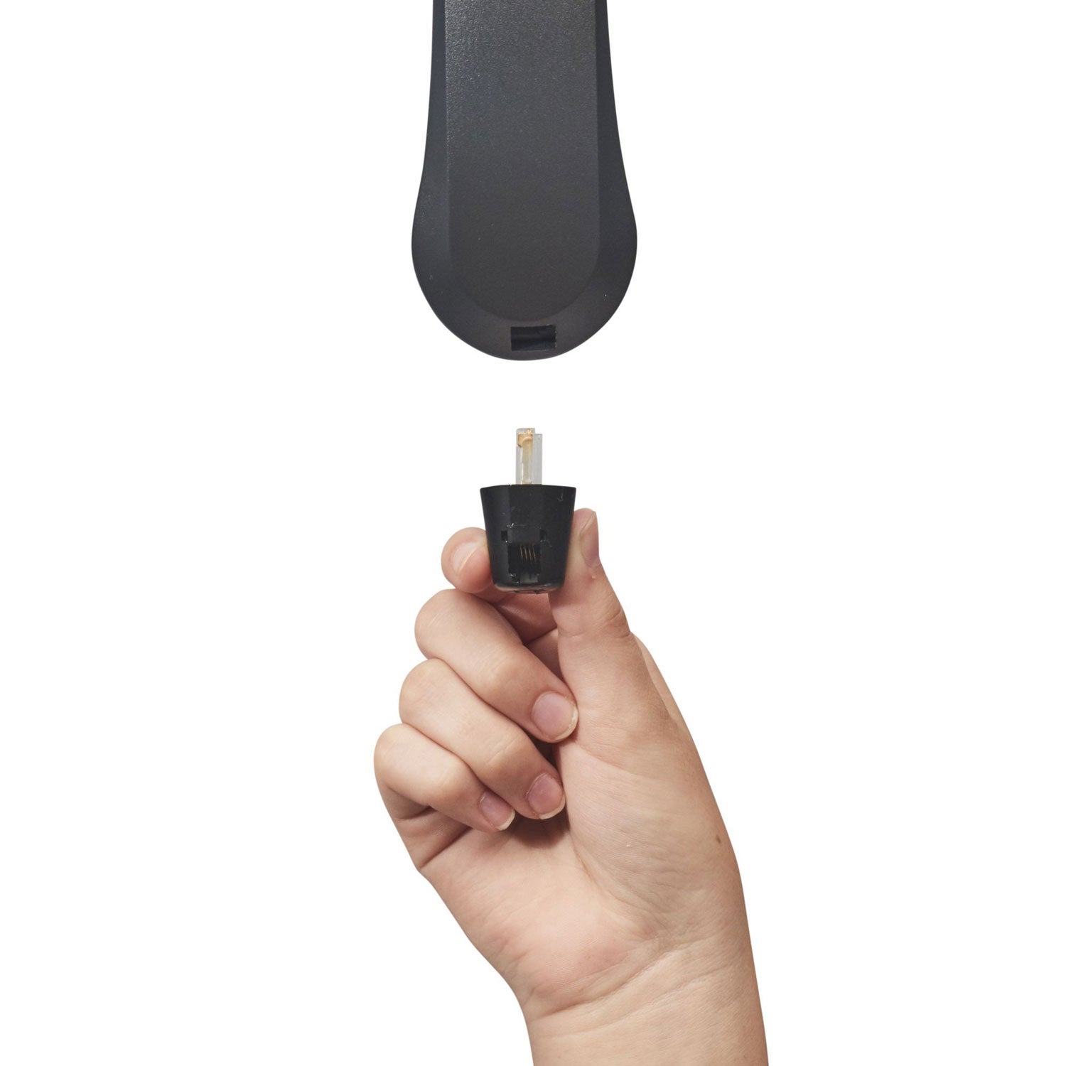 Softalk Telephone Cord Twisstop Untangler - 1 x RJ-11 Phone Male - 1 x RJ-11 Phone Female - Black - 1 Each