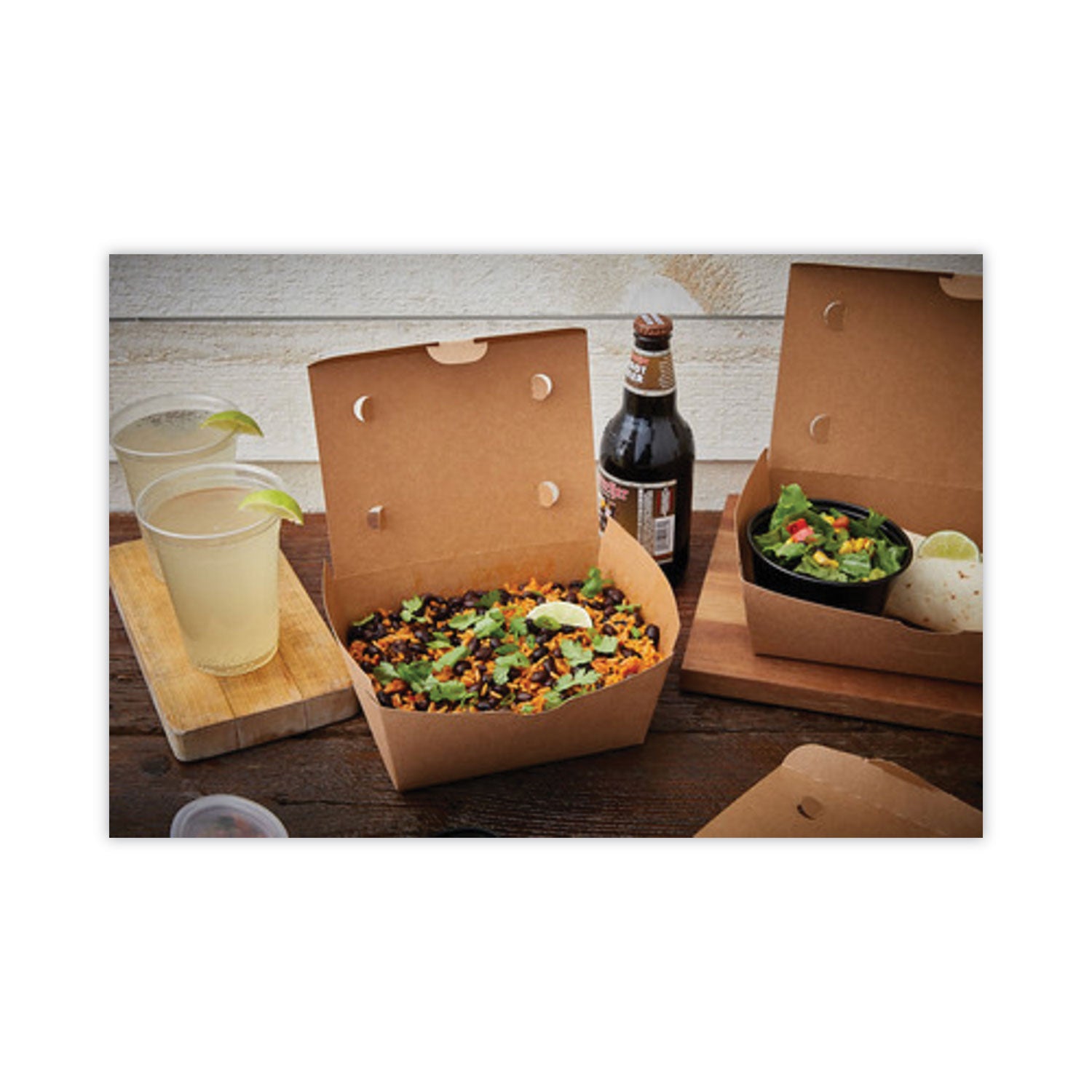 EarthChoice OneBox Paper Box, 66 oz, 6.5 x 4.5 x 3.25, Brown, 160/Carton