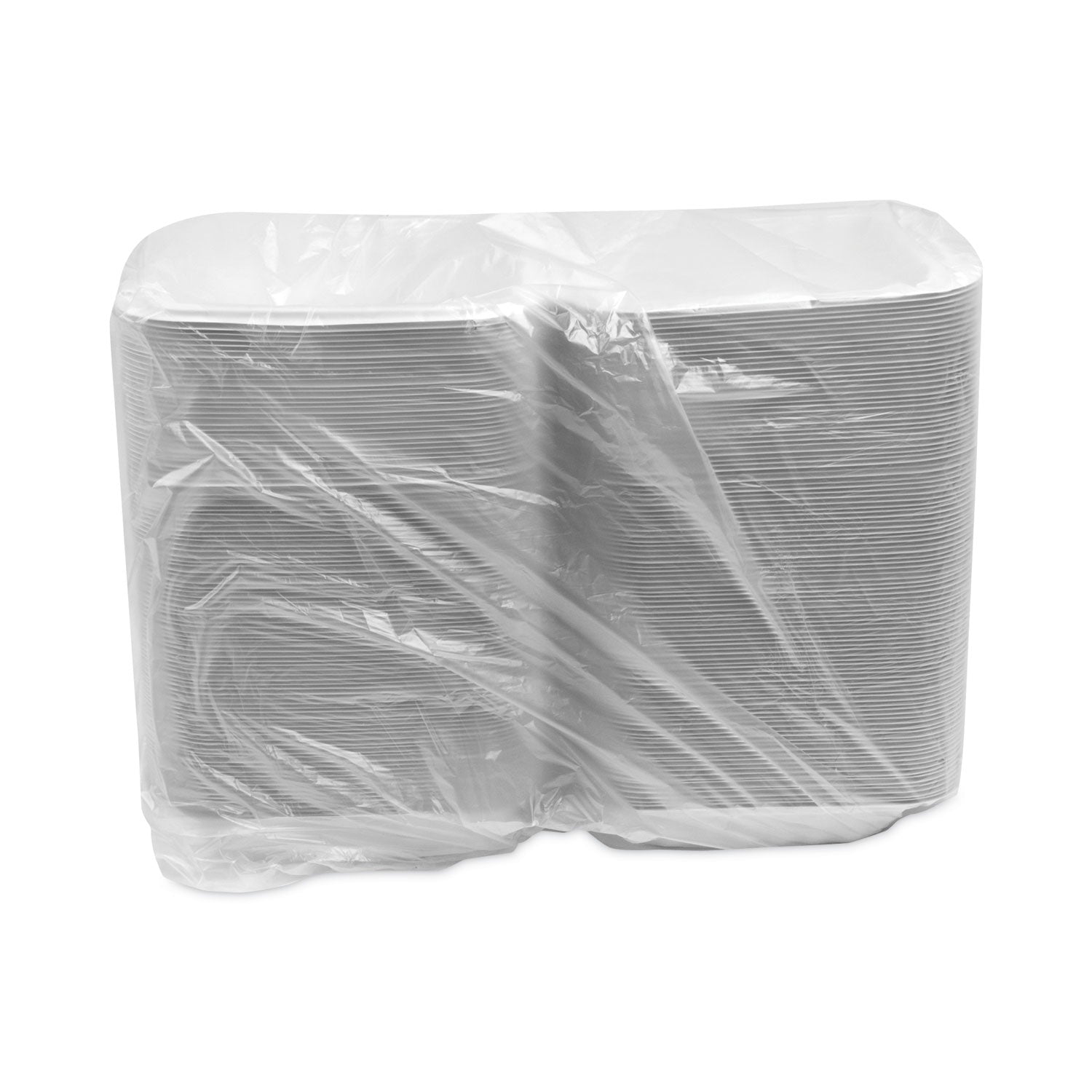 EarthChoice SmartLock Microwavable MFPP Hinged Lid Container, 8.31 x 8.35 x 3.1, White, Plastic, 200/Carton