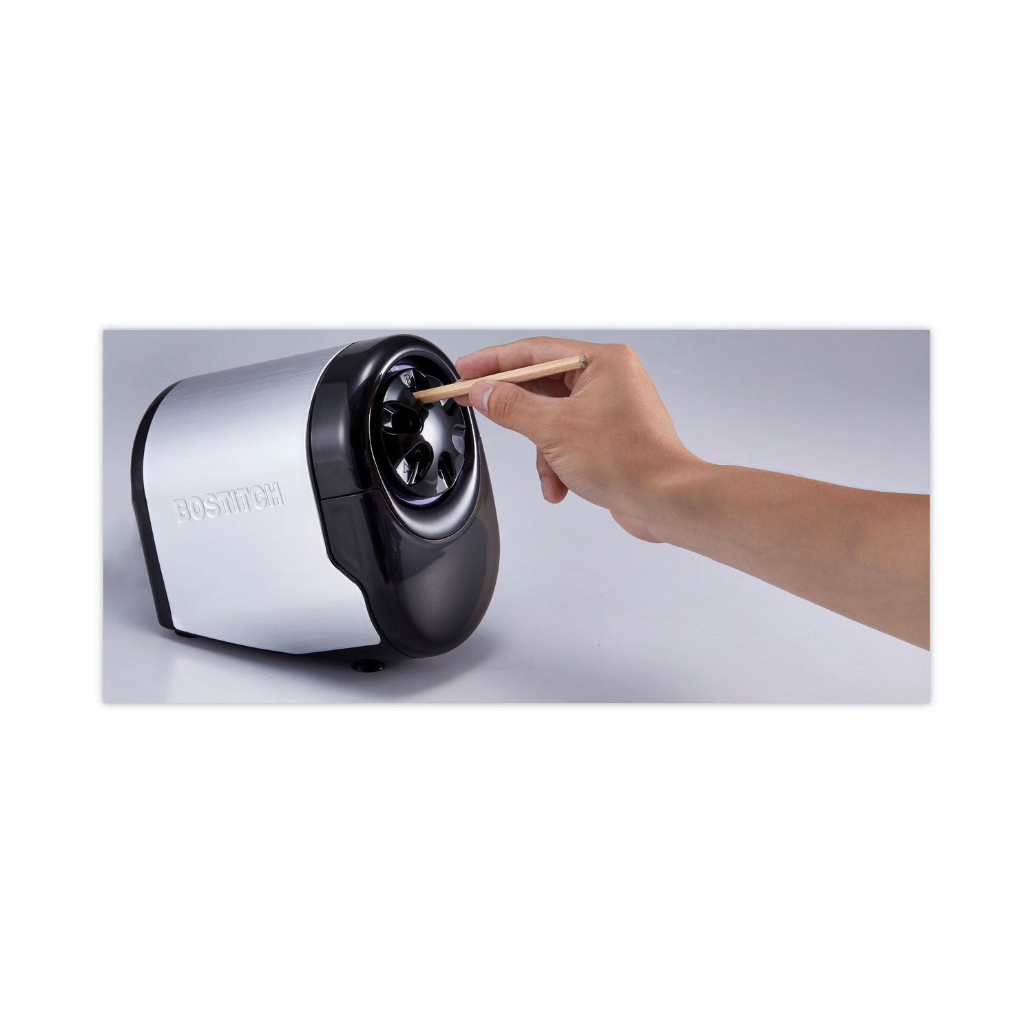 Bostitch Antimicrobial QuietSharp Glow Classroom Electric Pencil Sharpener