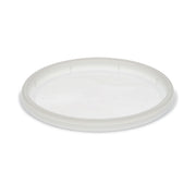 Newspring DELItainer Microwavable Container Lid, Recessed, 4.55" Diameter x 0.4" h, Translucent, Plastic, 480/Carton