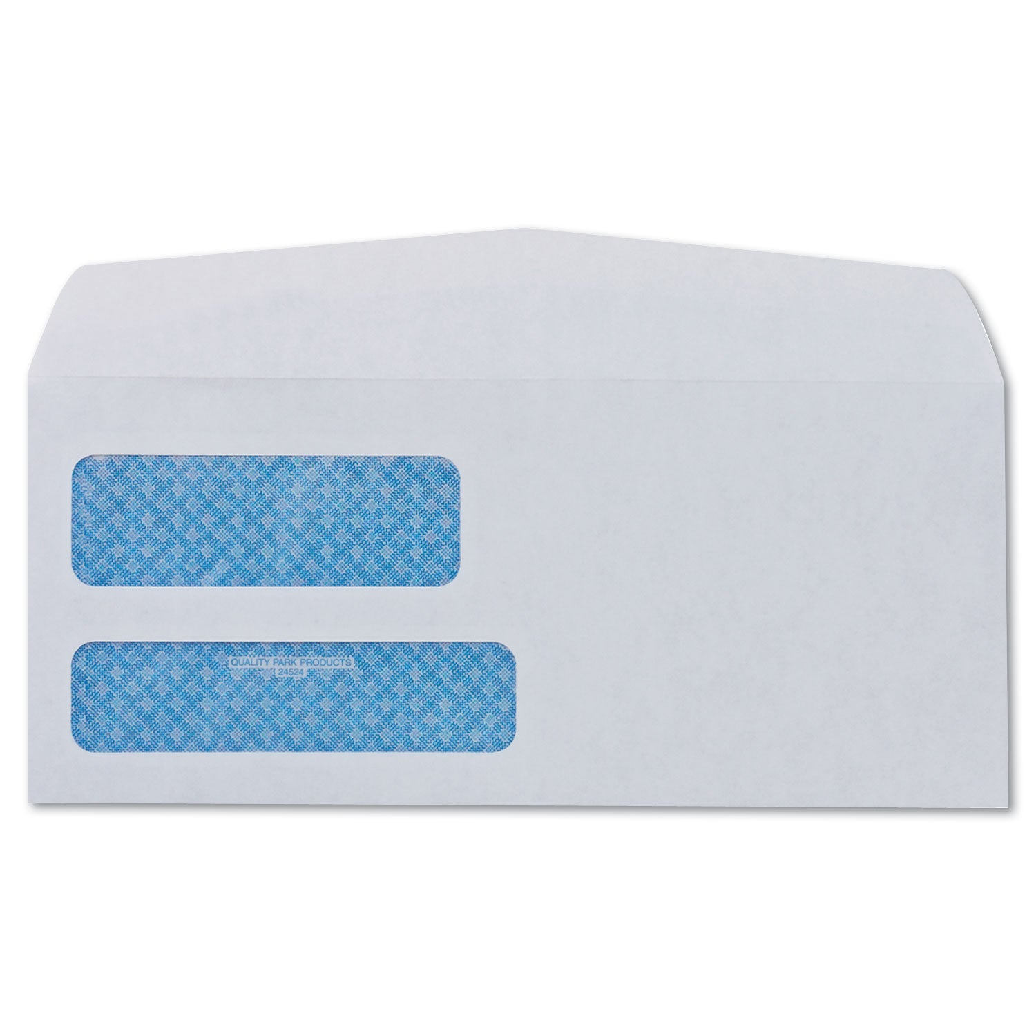 Double Window - #8 5/8 - 3 5/8" Width x 8 5/8" Length - 24 lb - Gummed - White - Wove - 500 / Box