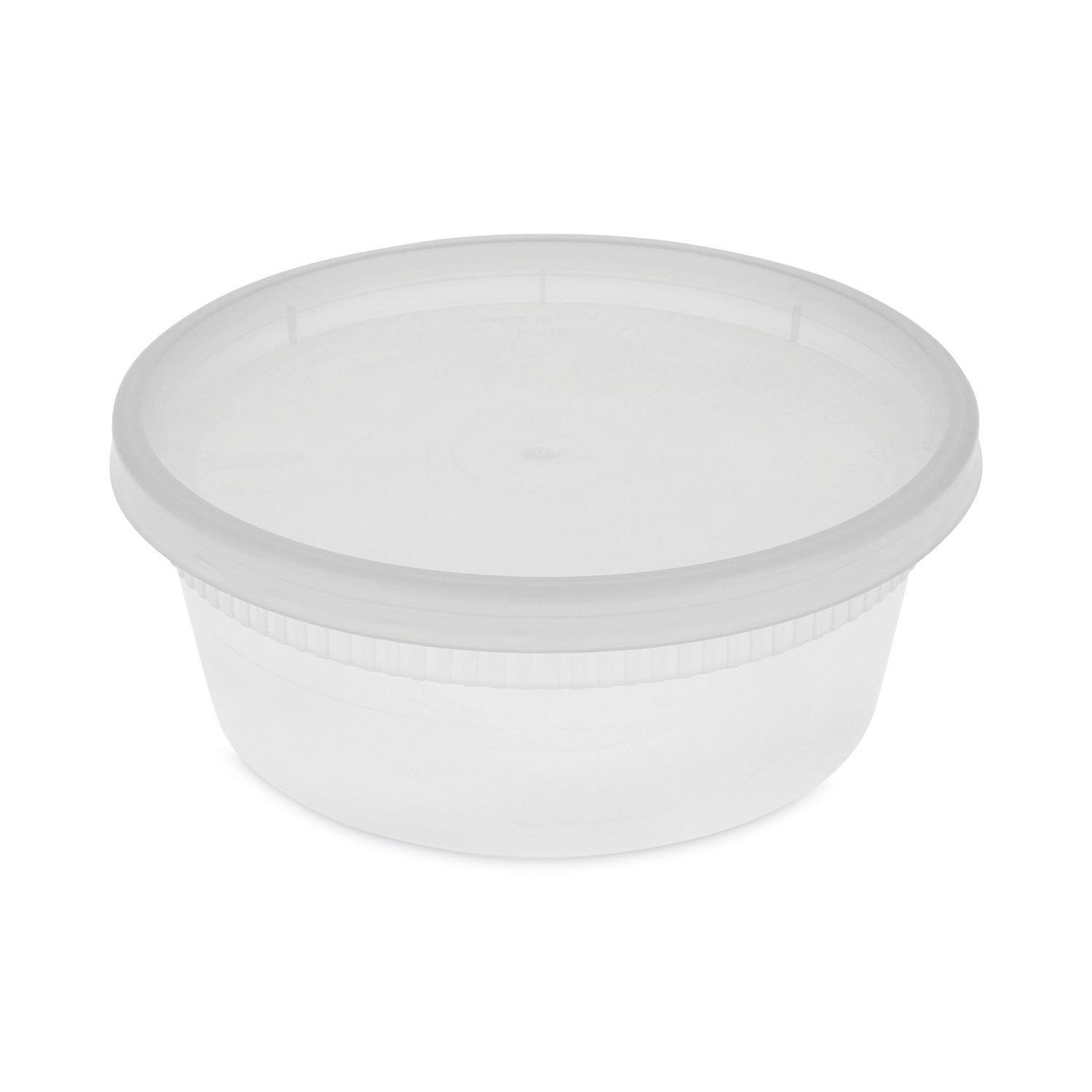 Newspring DELItainer Microwavable Container, 8 oz, 1.13 x 2.8 x 1.33, Clear, Plastic, 240/Carton