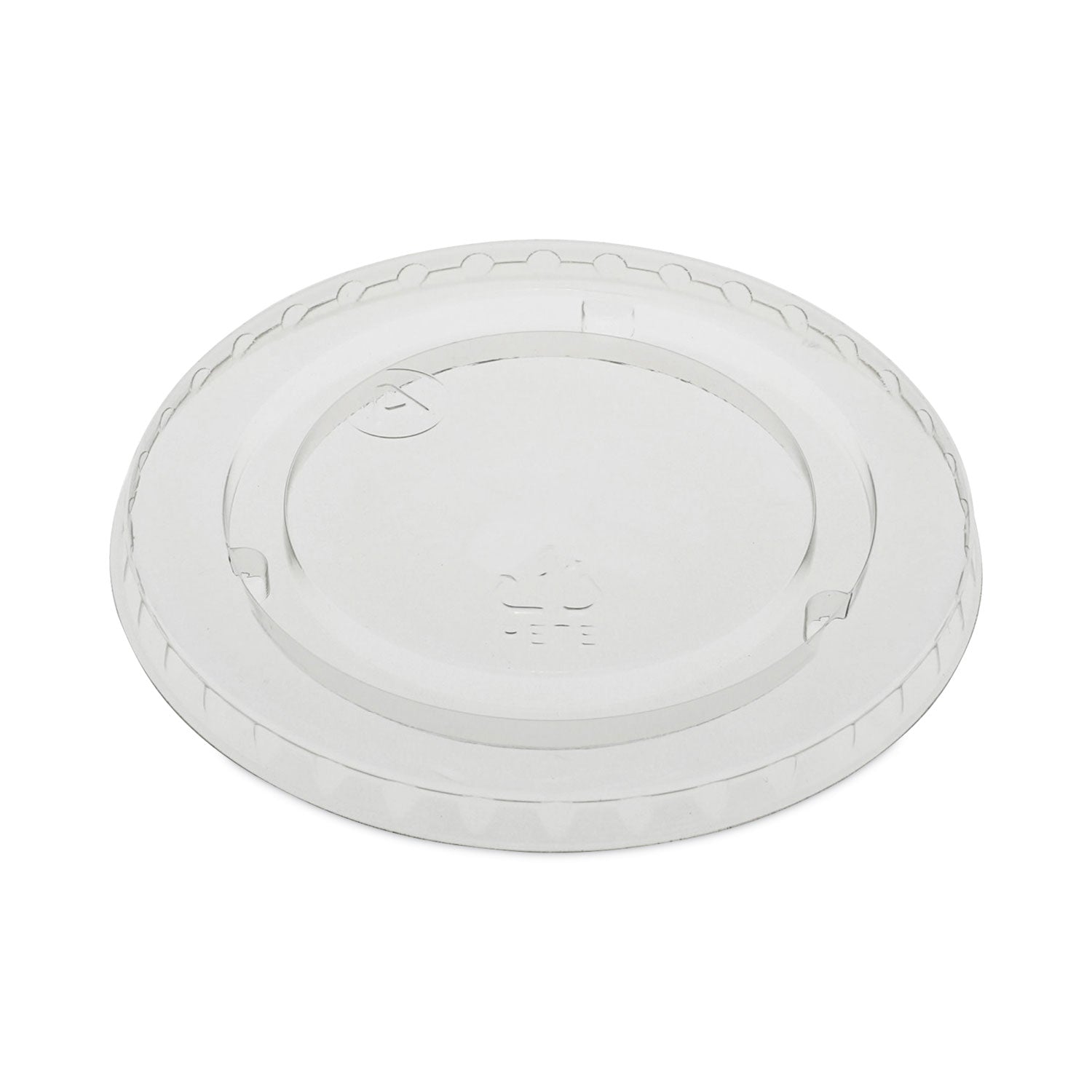 EarthChoice Strawless RPET Lid, Flat Lid, Fits 9 oz to 20 oz "A" Cups, Plastic, Clear, 1,020/Carton