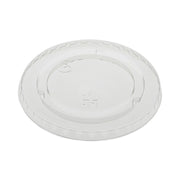 EarthChoice Strawless RPET Lid, Flat Lid, Fits 9 oz to 20 oz "A" Cups, Plastic, Clear, 1,020/Carton