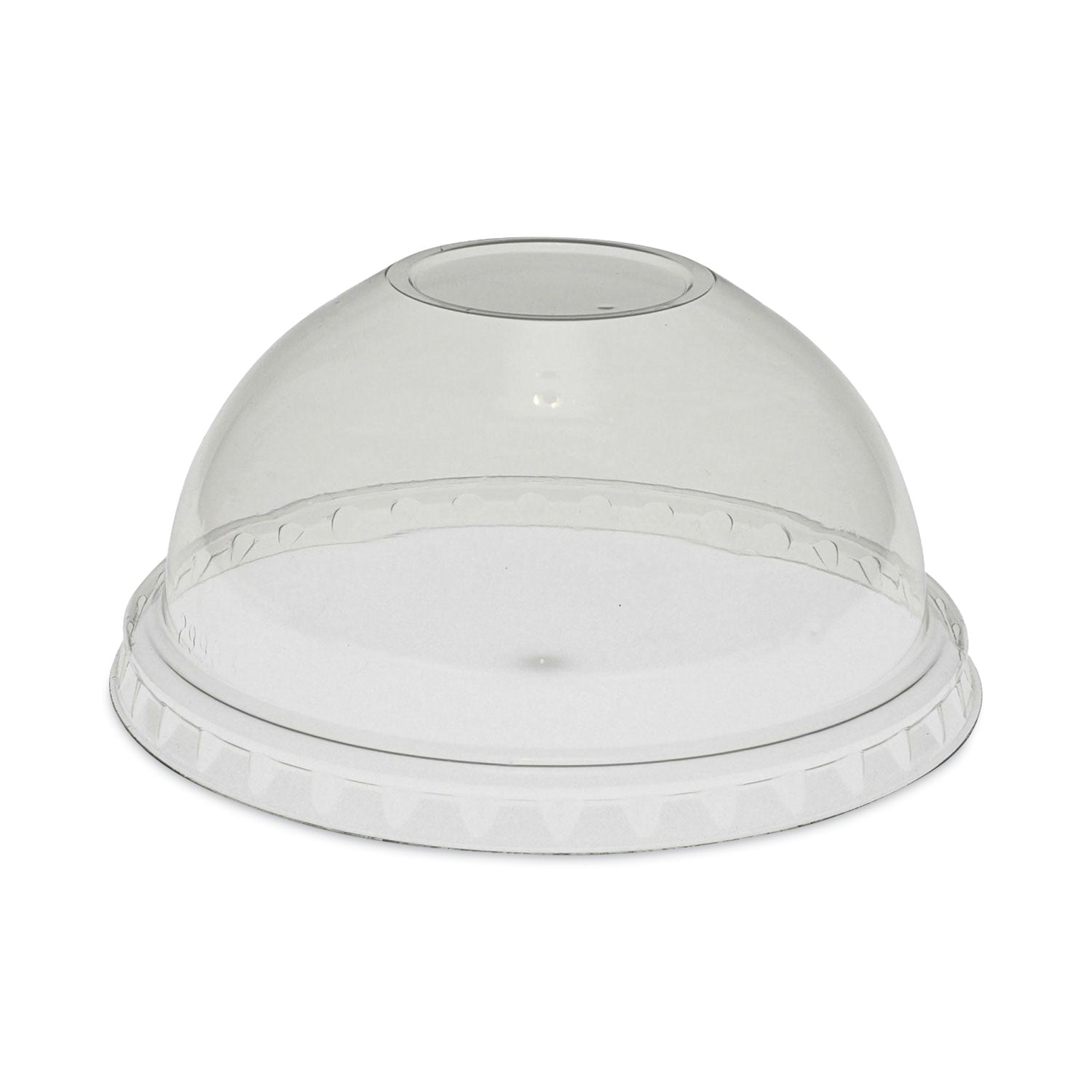 EarthChoice Strawless RPET Lid, Dome Lid, Fits 9 oz to 20 oz "A" Cups, Plastic, Clear, 900/Carton