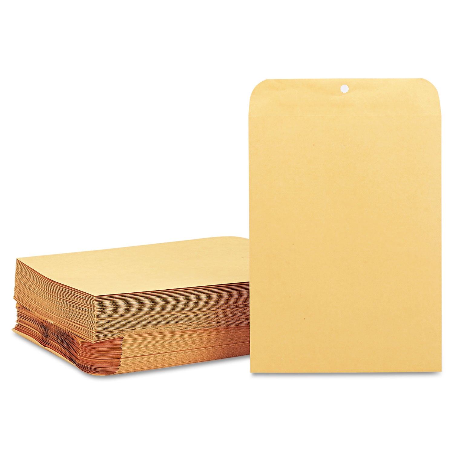 Quality Park 9 x 12 Clasp Envelopes with Deeply Gummed Flaps - Clasp - #90 - 9" Width x 12" Length - 28 lb - Gummed - Kraft - Kraft - 100 / Box