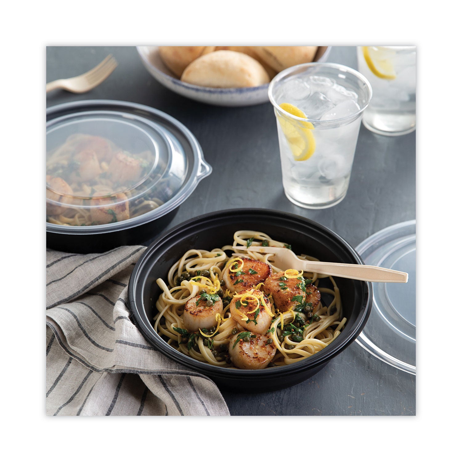 EarthChoice PSM Cutlery, Heavyweight Fork, Plastic, Tan, 1,000/Carton