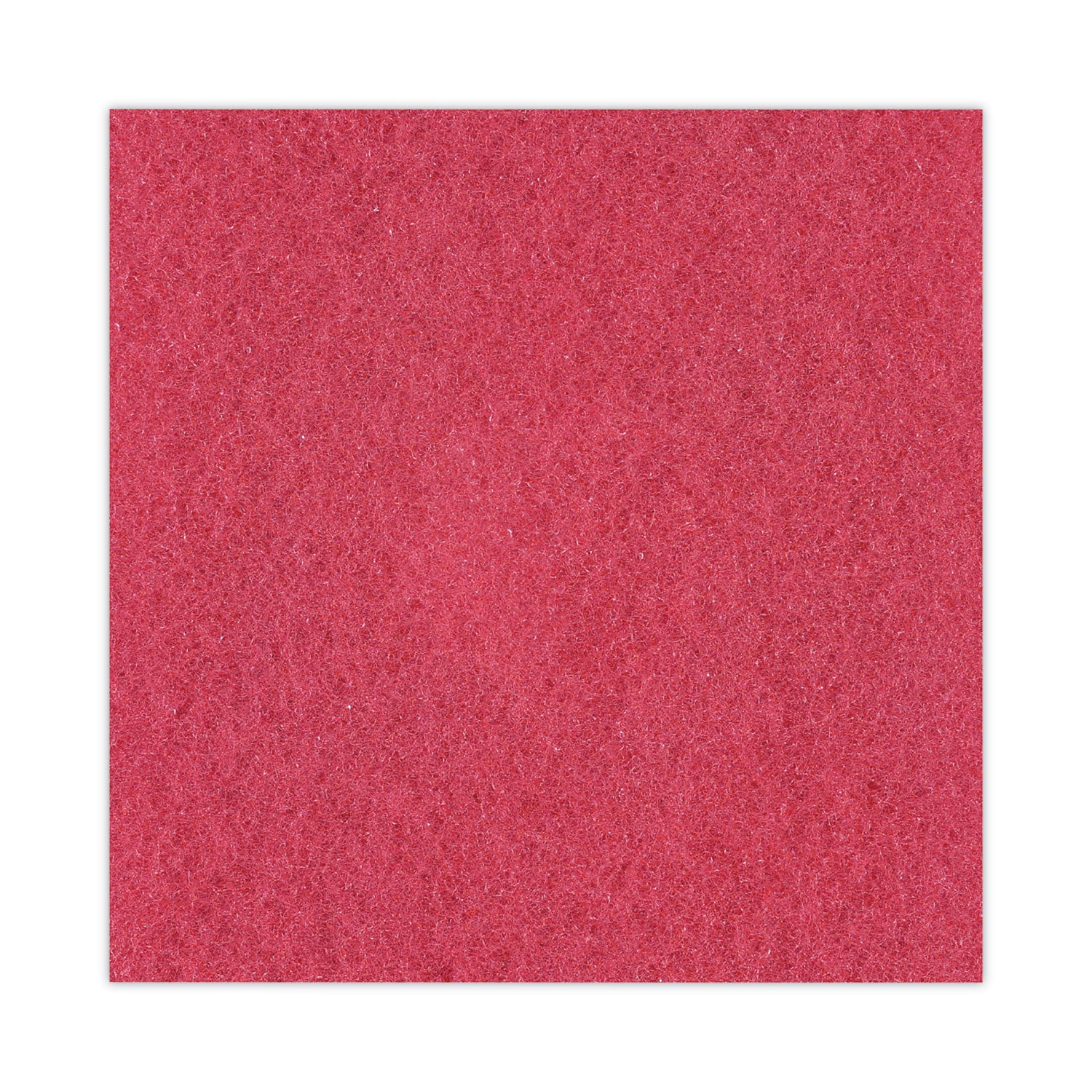 Buffing Floor Pads, 17" Diameter, Red, 5/carton