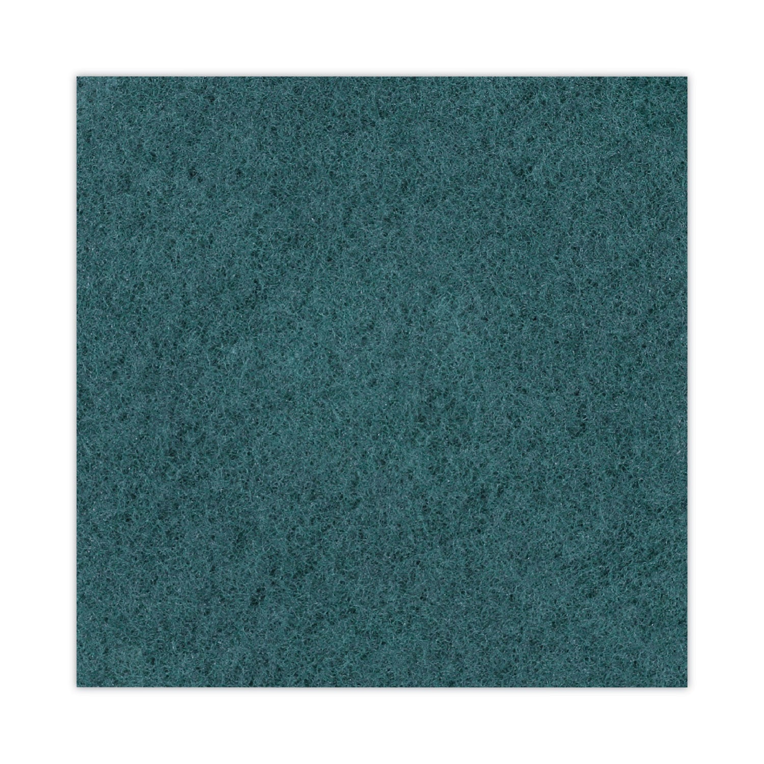 Heavy-Duty Scrubbing Floor Pads, 17" Diameter, Green, 5/carton