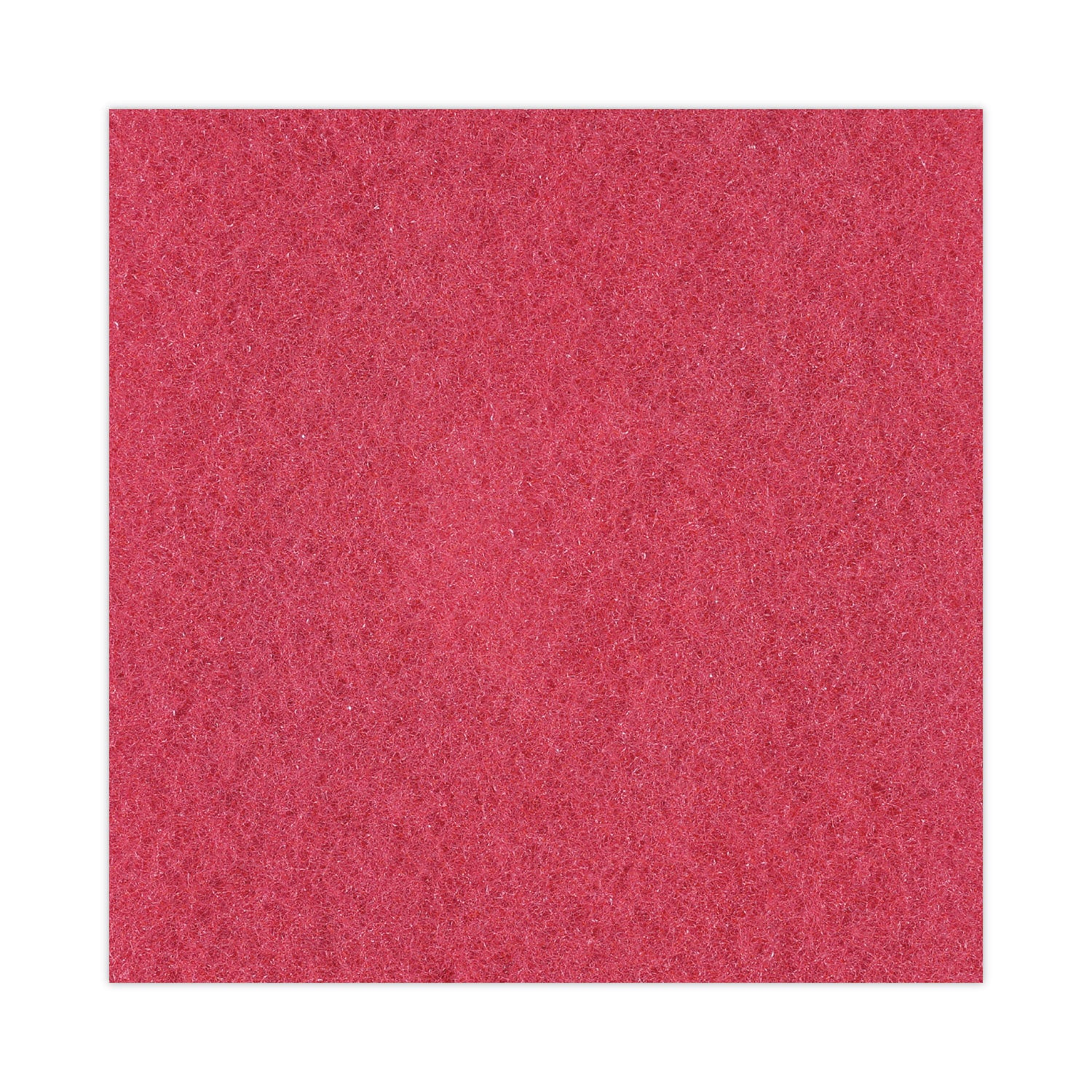 Buffing Floor Pads, 15" Diameter, Red, 5/carton